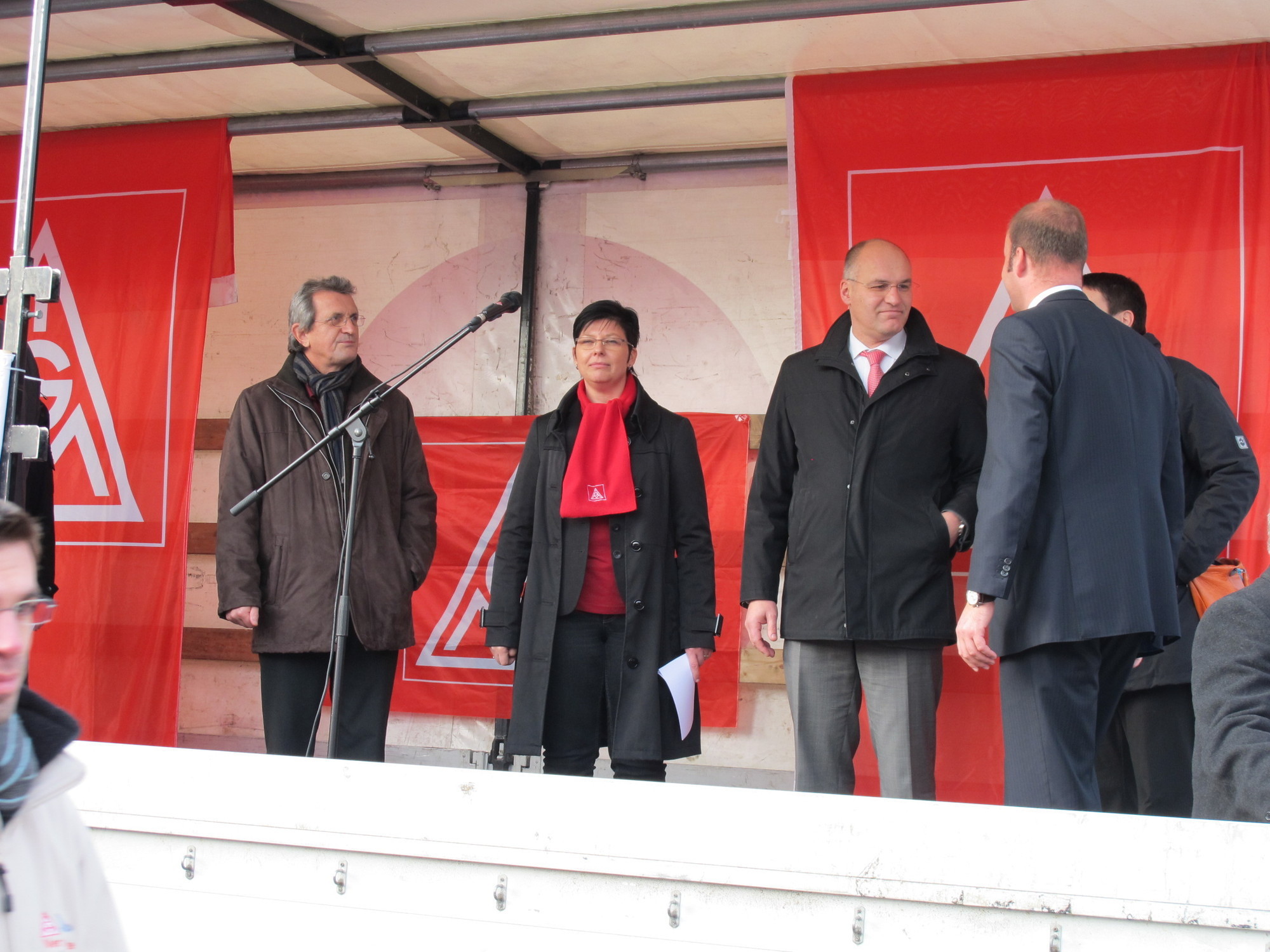 Protestkundgebung zur manroland Insolvenz, Foto: B4BSCHWABEN