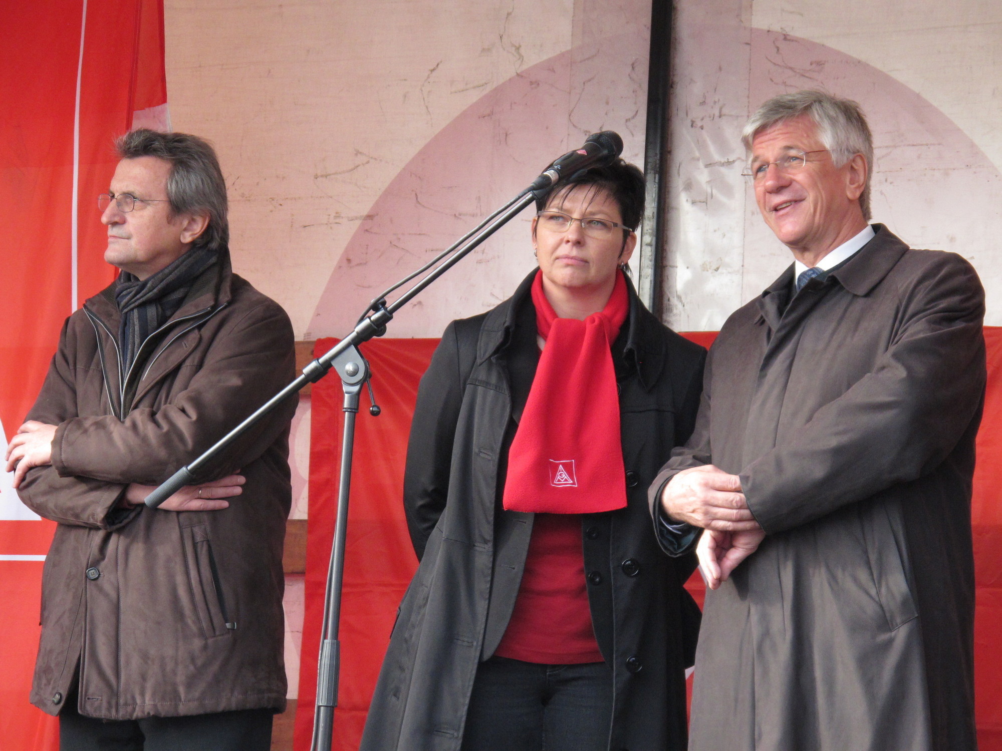 Protestkundgebung zur manroland Insolvenz, Foto: B4BSCHWABEN