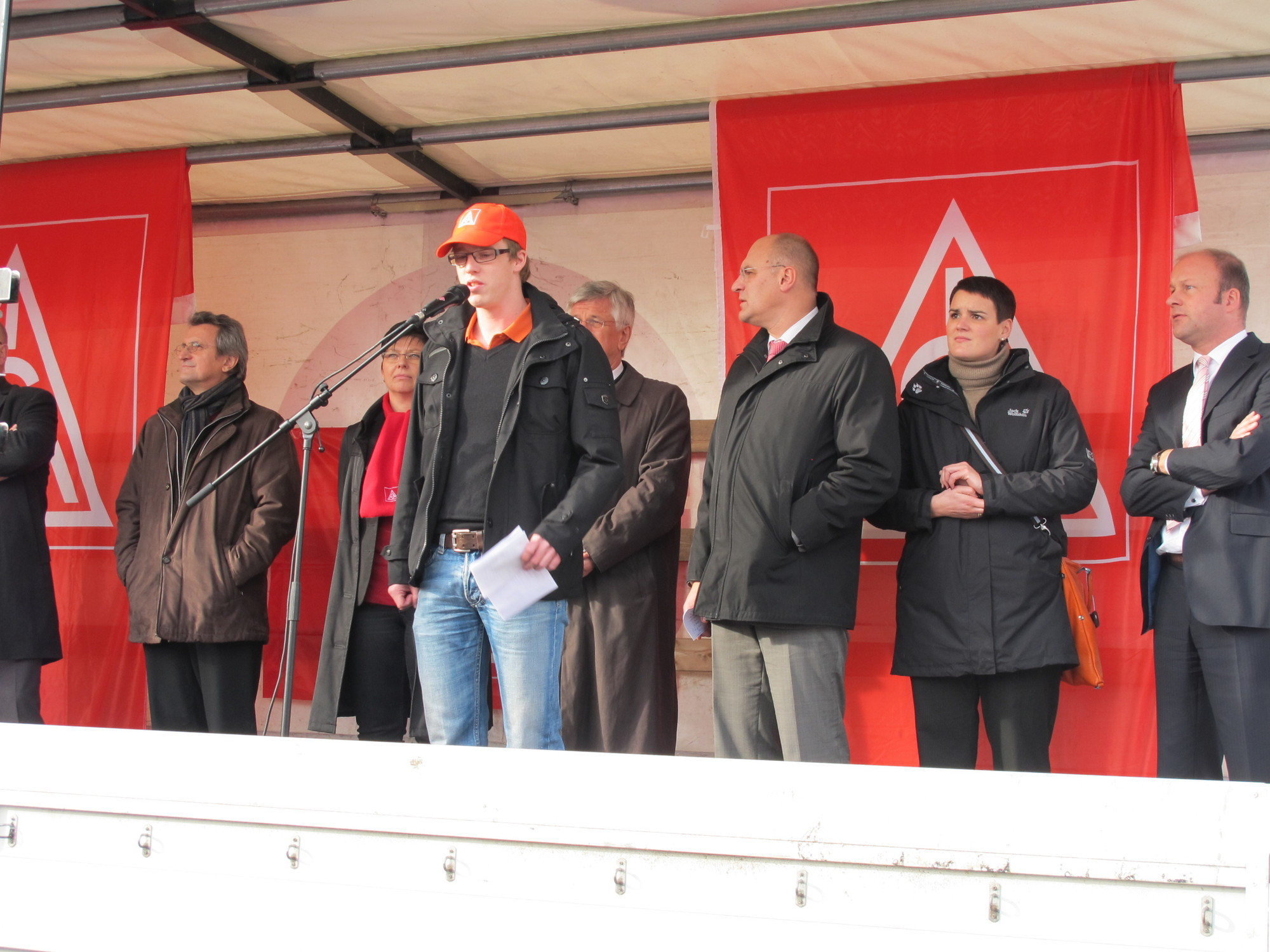 Protestkundgebung zur manroland Insolvenz, Foto: B4BSCHWABEN