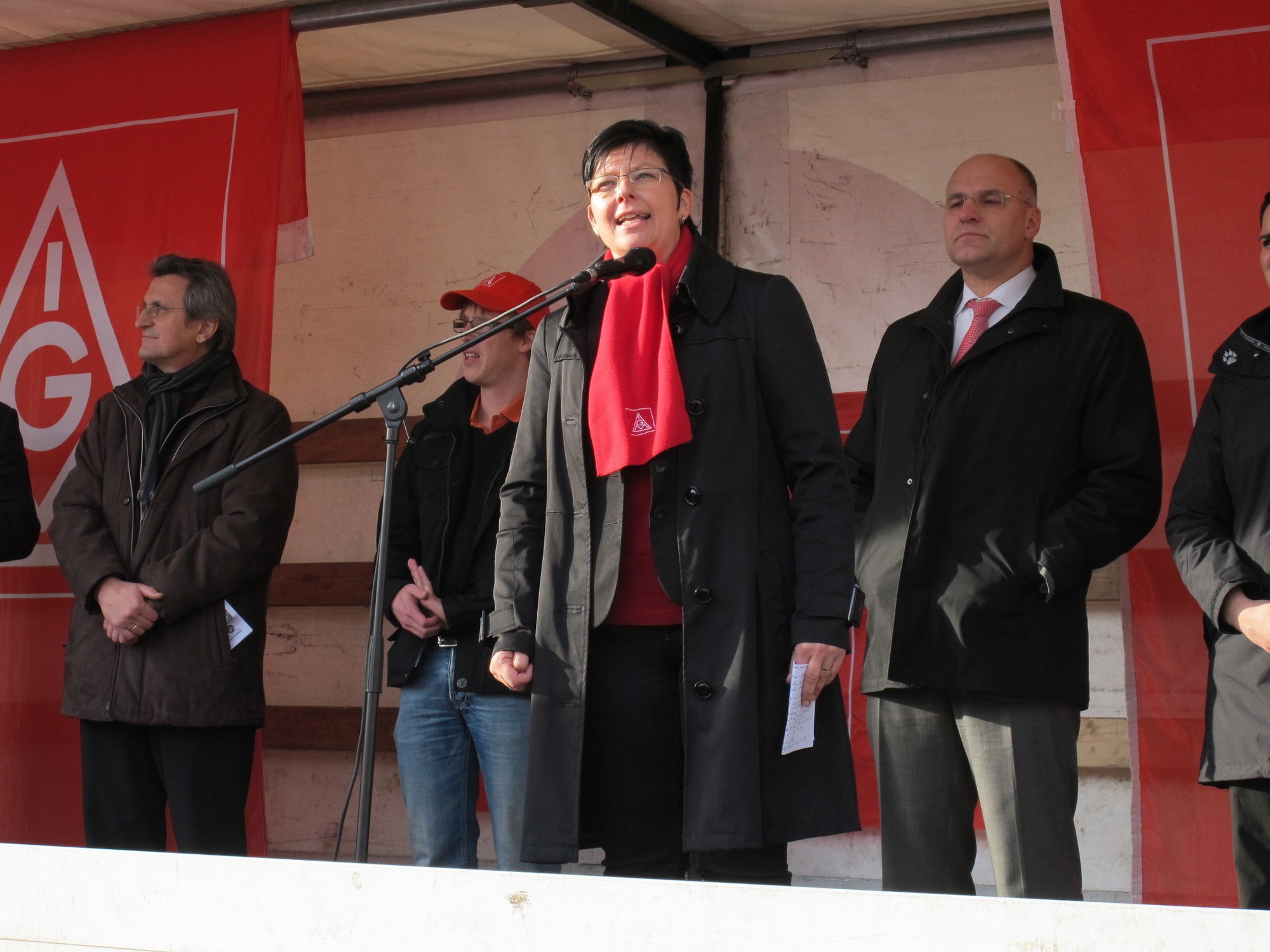 Protestkundgebung zur manroland Insolvenz, Foto: B4BSCHWABEN