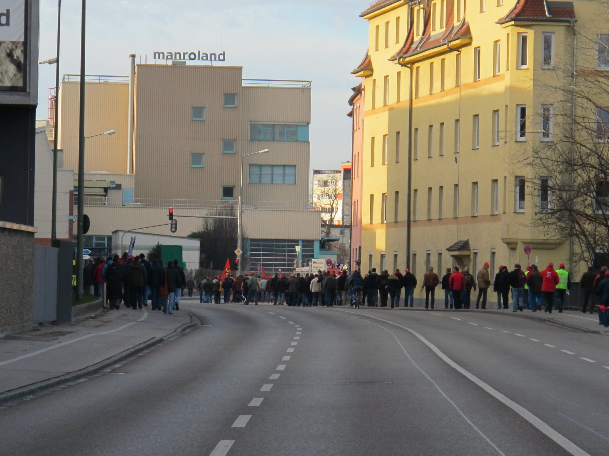 Protestkundgebung zur manroland Insolvenz, Foto: B4BSCHWABEN