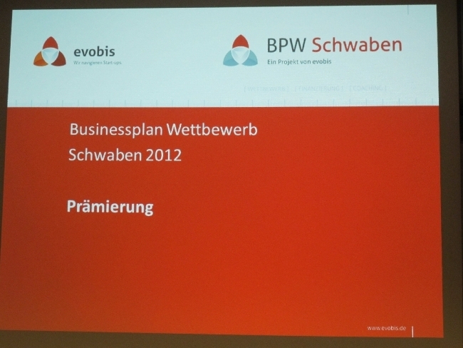Die Sieger des Businessplan Wettbewerb von evobis stehen fest, Foto: B4B SCHWABEN