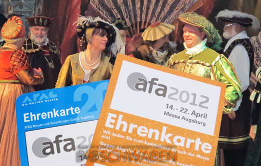 B4B SCHWABEN verlost Eintrittskarten für die afa 2012! Bild: B4B SCHWABEN