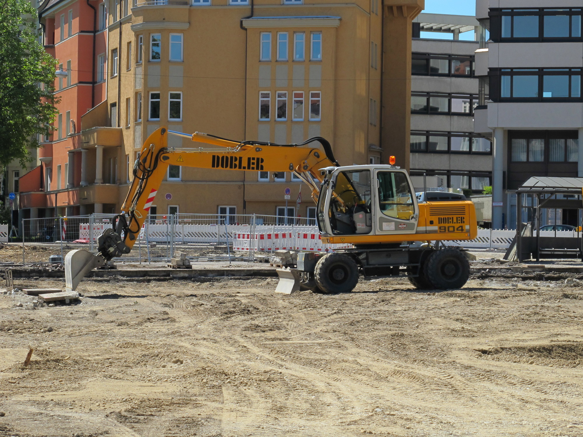 Arbeiten am Königsplatz und in der Innenstadt schreiten voran, Fot: B4B SCHWABEN