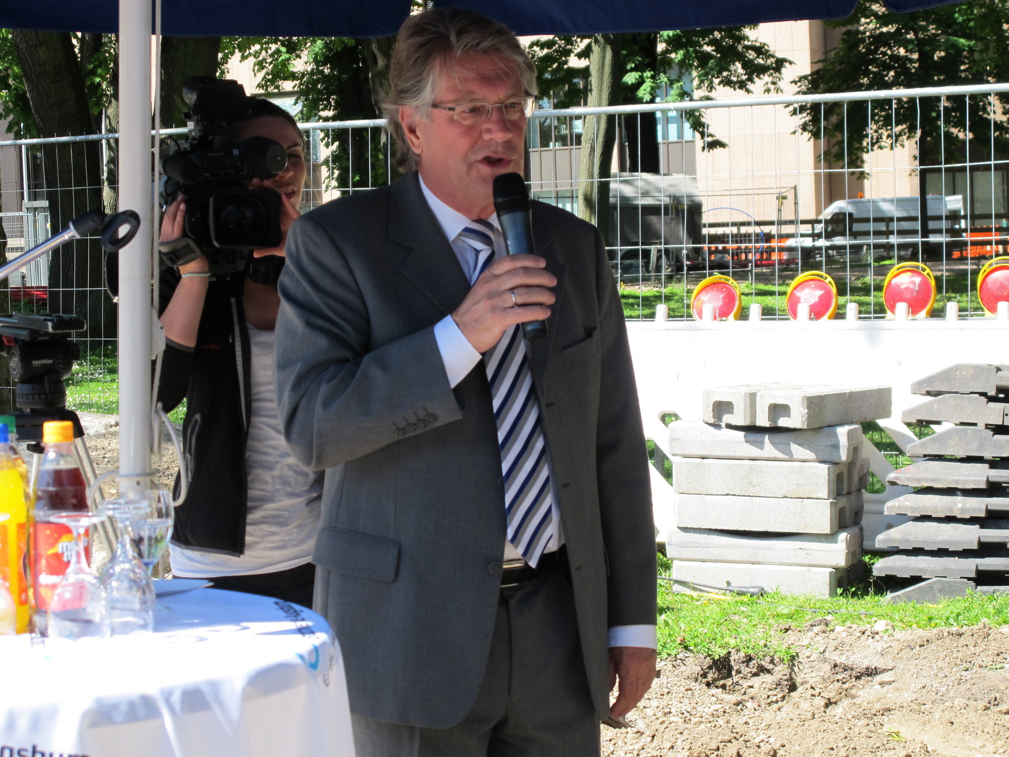 Arbeiten am Königsplatz und in der Innenstadt schreiten voran, Fot: B4B SCHWABEN
