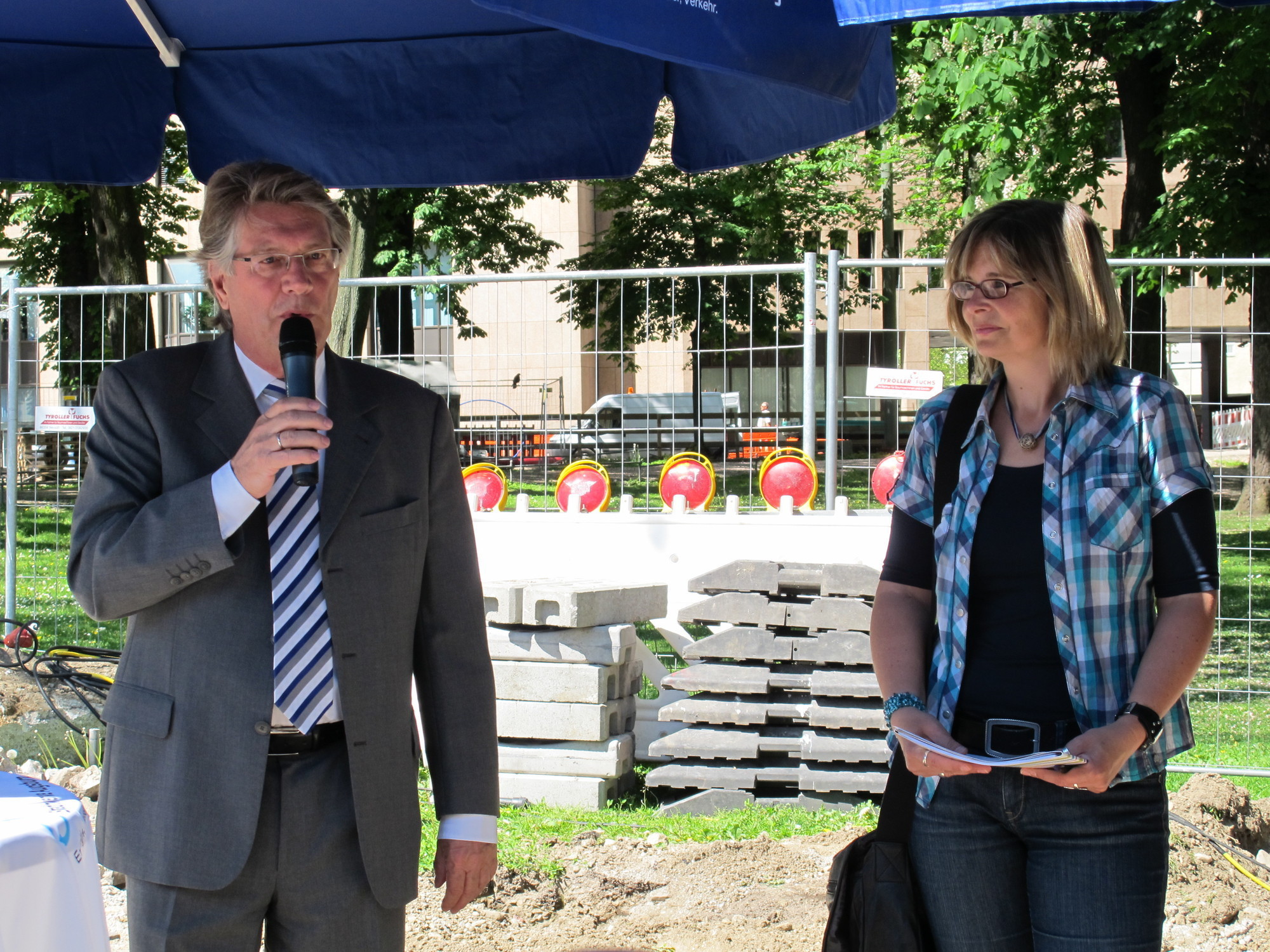 Arbeiten am Königsplatz und in der Innenstadt schreiten voran, Fot: B4B SCHWABEN