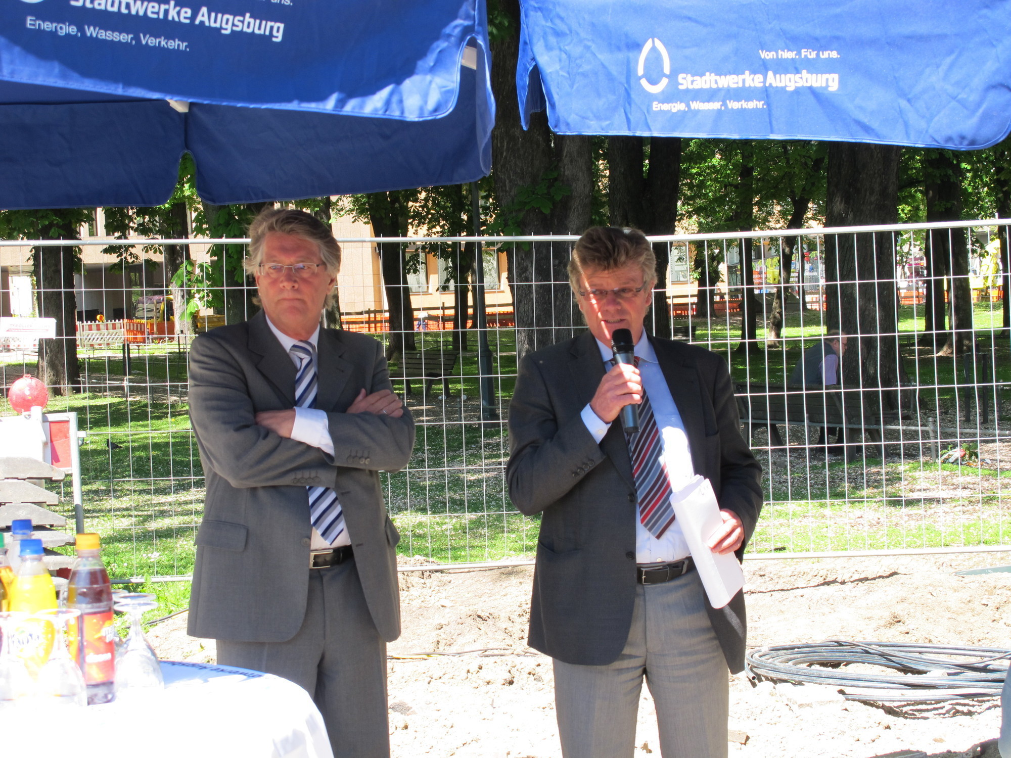 Arbeiten am Königsplatz und in der Innenstadt schreiten voran, Fot: B4B SCHWABEN