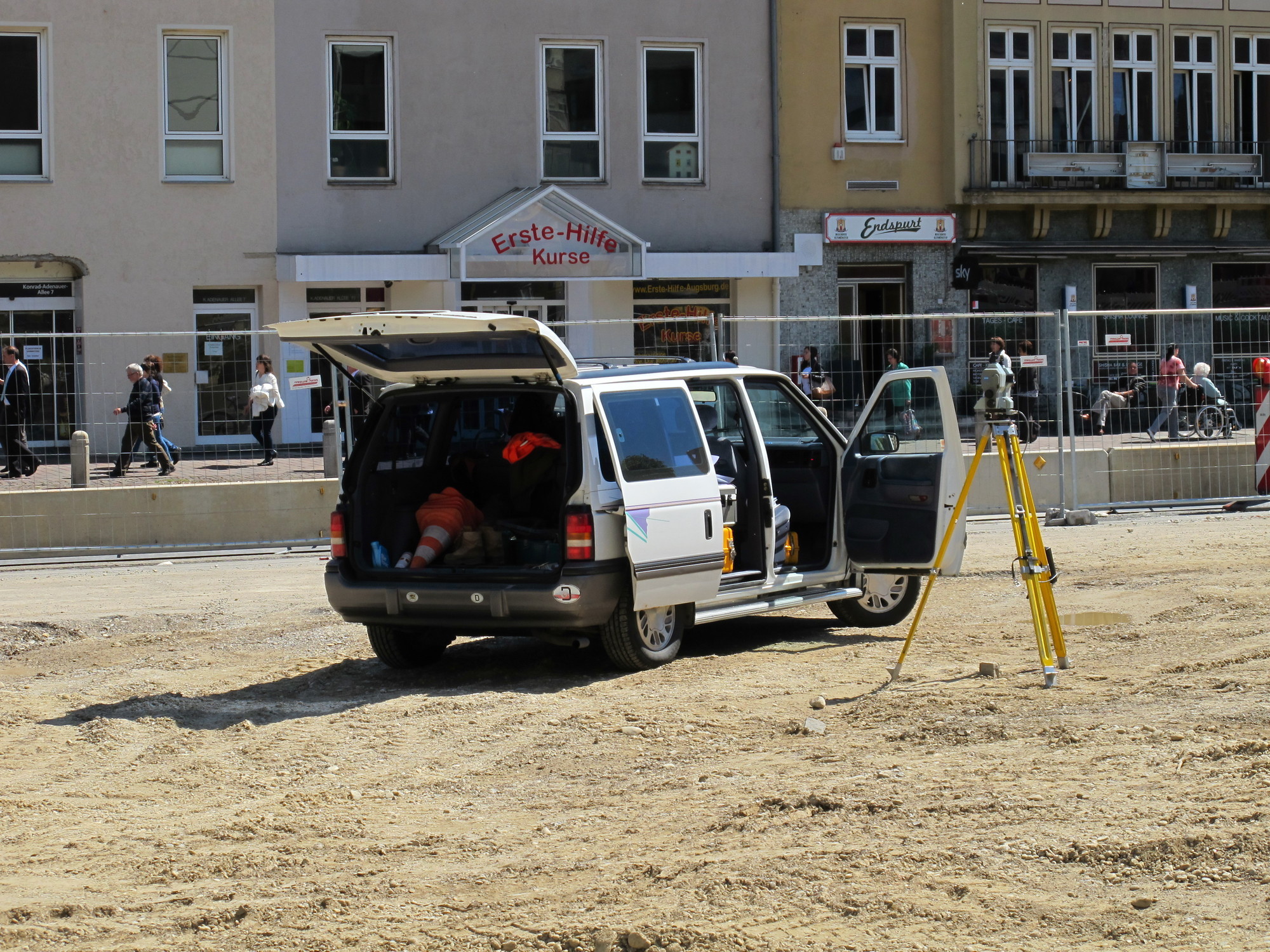 Arbeiten am Königsplatz und in der Innenstadt schreiten voran, Fot: B4B SCHWABEN