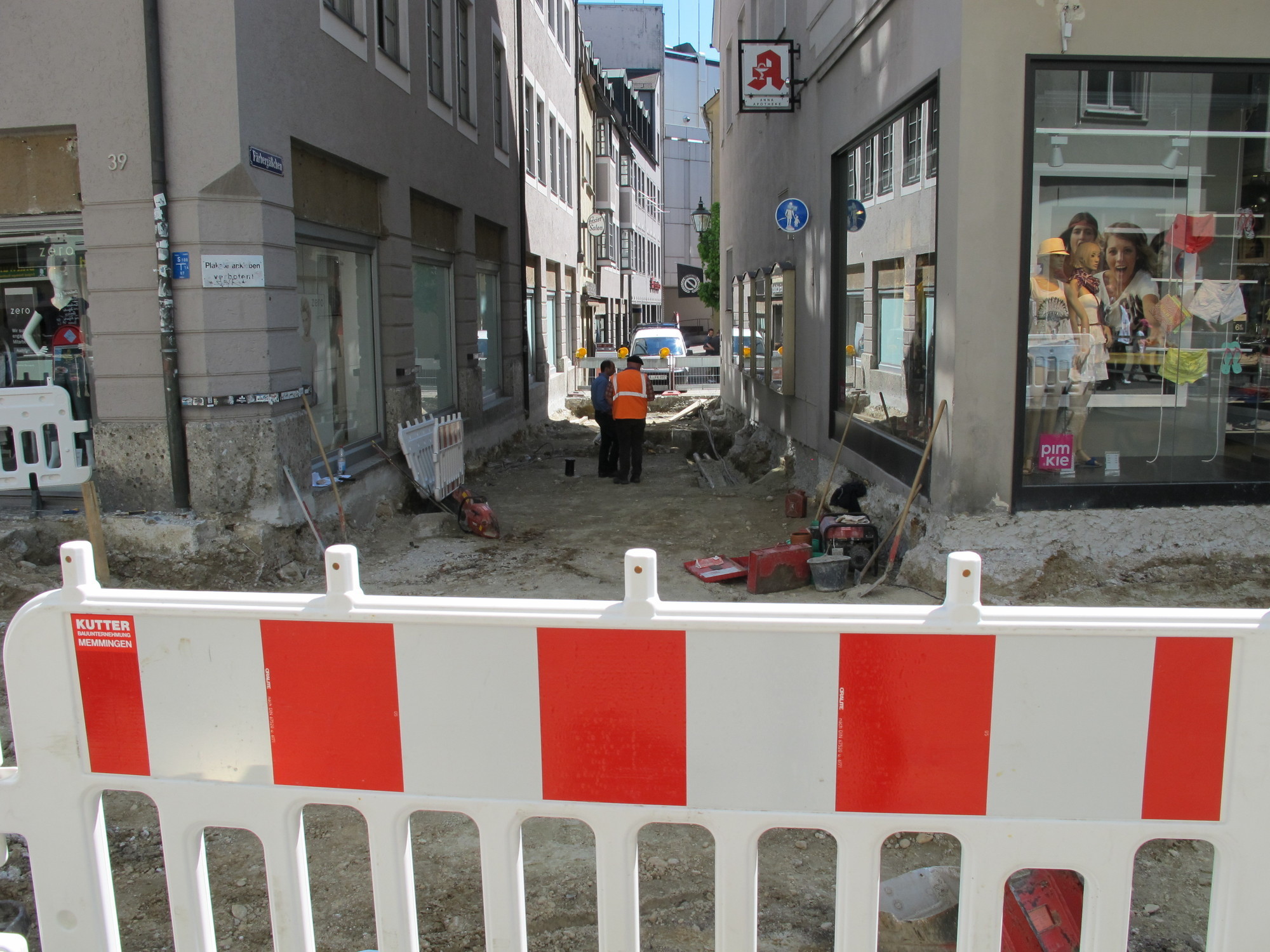 Arbeiten am Königsplatz und in der Innenstadt schreiten voran, Fot: B4B SCHWABEN