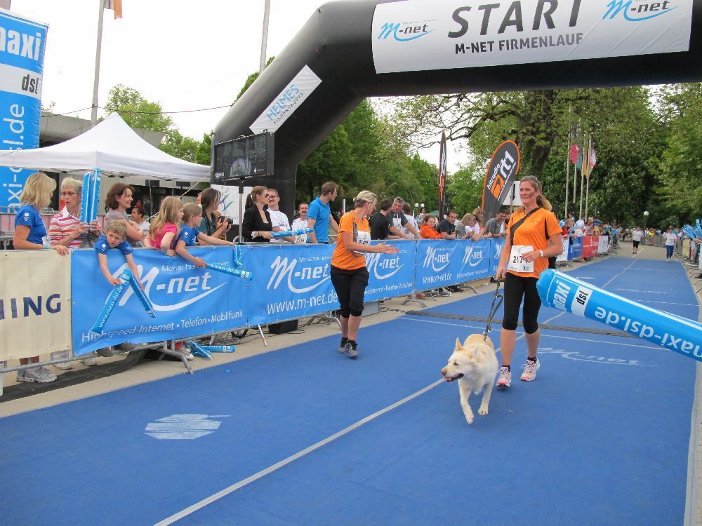 1. Augsburger Firmenlauf: Endlich im Ziel. Fotos: B4B SCHWABEN