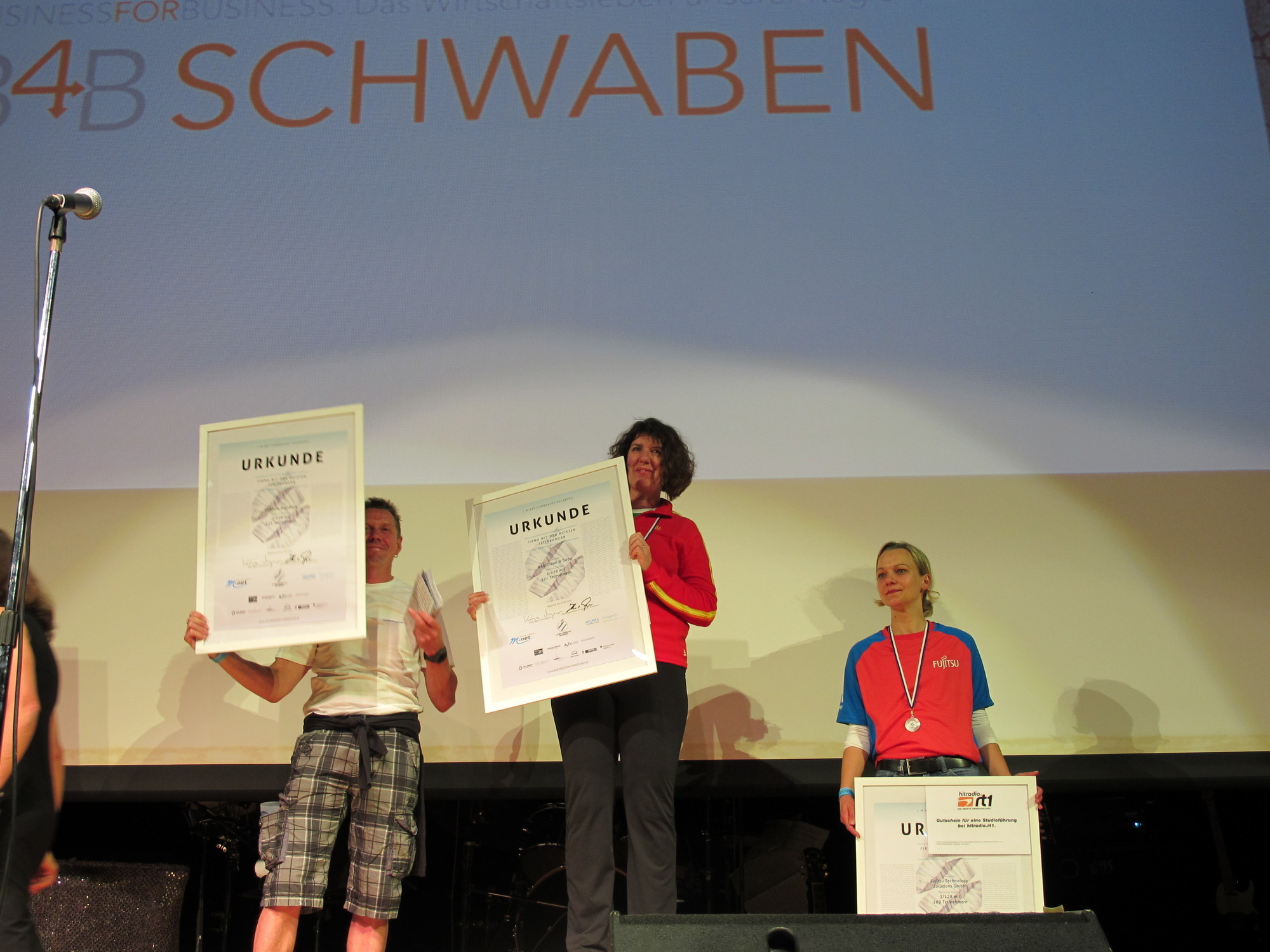 1. Augsburger Firmenlauf Teil 4: Die Siegerehrung