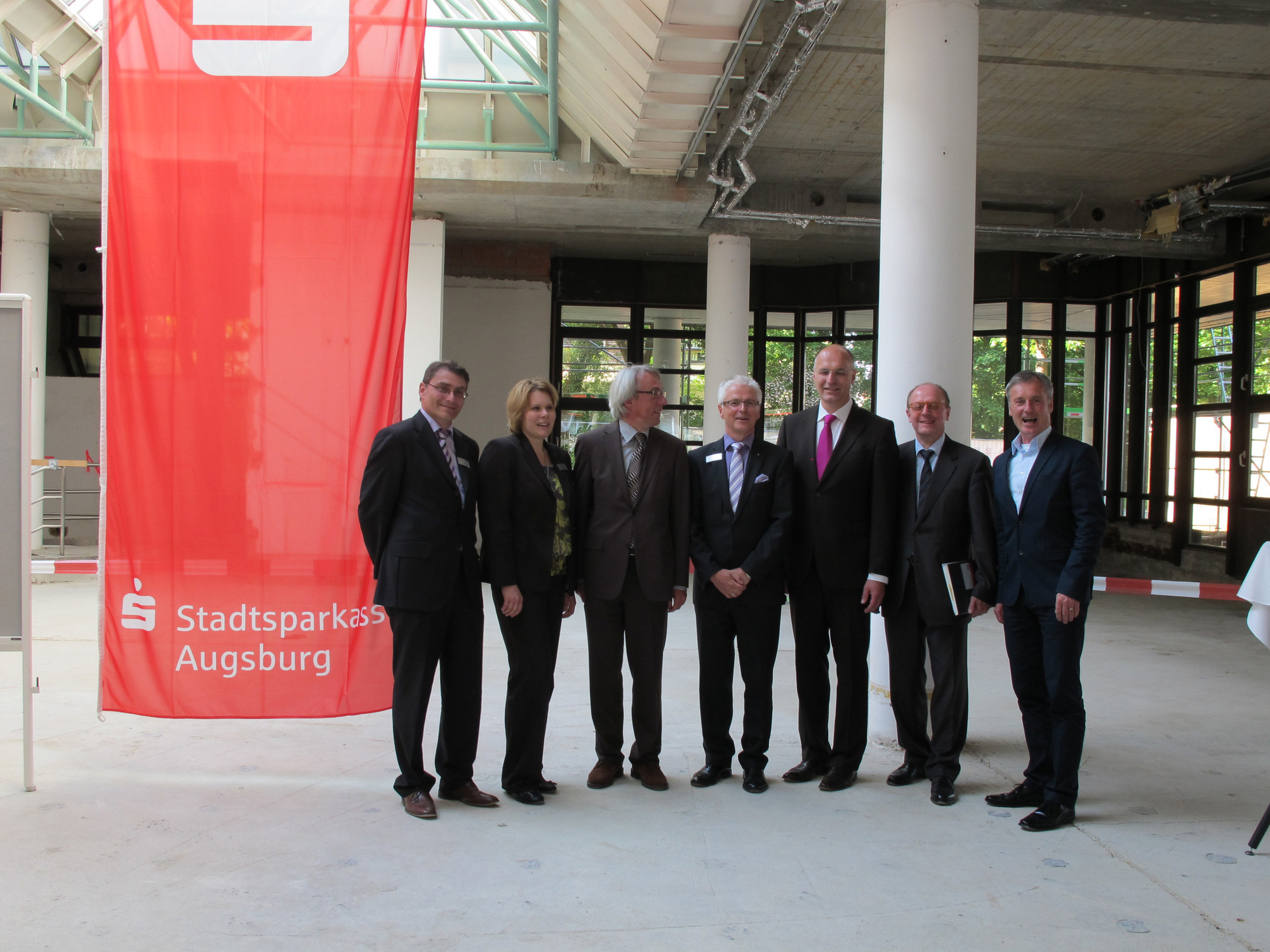 Baustart Party der Stadtsparkasse Augsburg in Friedberg. Quelle: B4B SCHWABEN