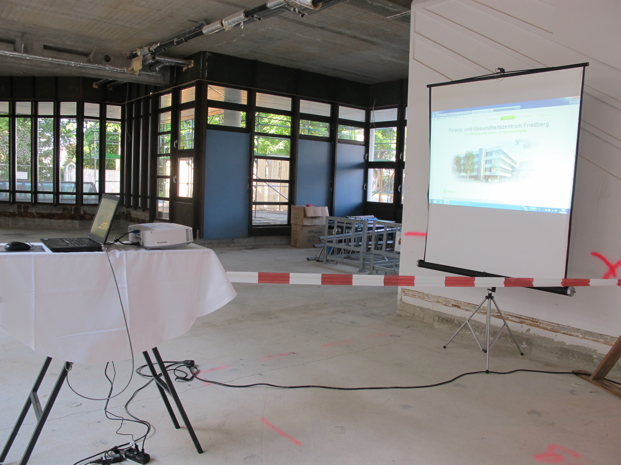 Baustart Party der Stadtsparkasse Augsburg in Friedberg. Quelle: B4B SCHWABEN