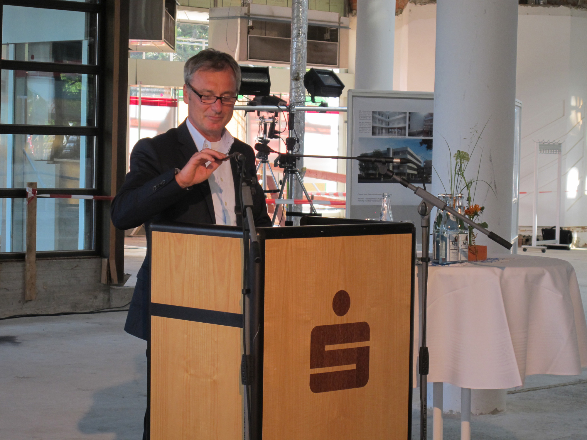 Baustart Party der Stadtsparkasse Augsburg in Friedberg. Quelle: B4B SCHWABEN