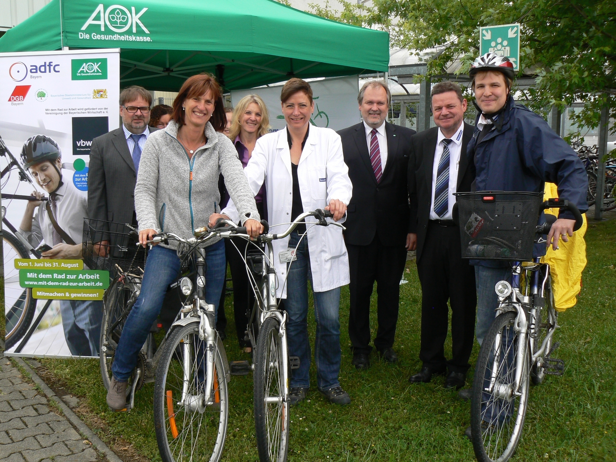 Die Auftaktveranstaltung der Aktion "Mit dem Rad zur Arbeit" fand in diesem Jahr bei Faurecia statt, Foto: AOK