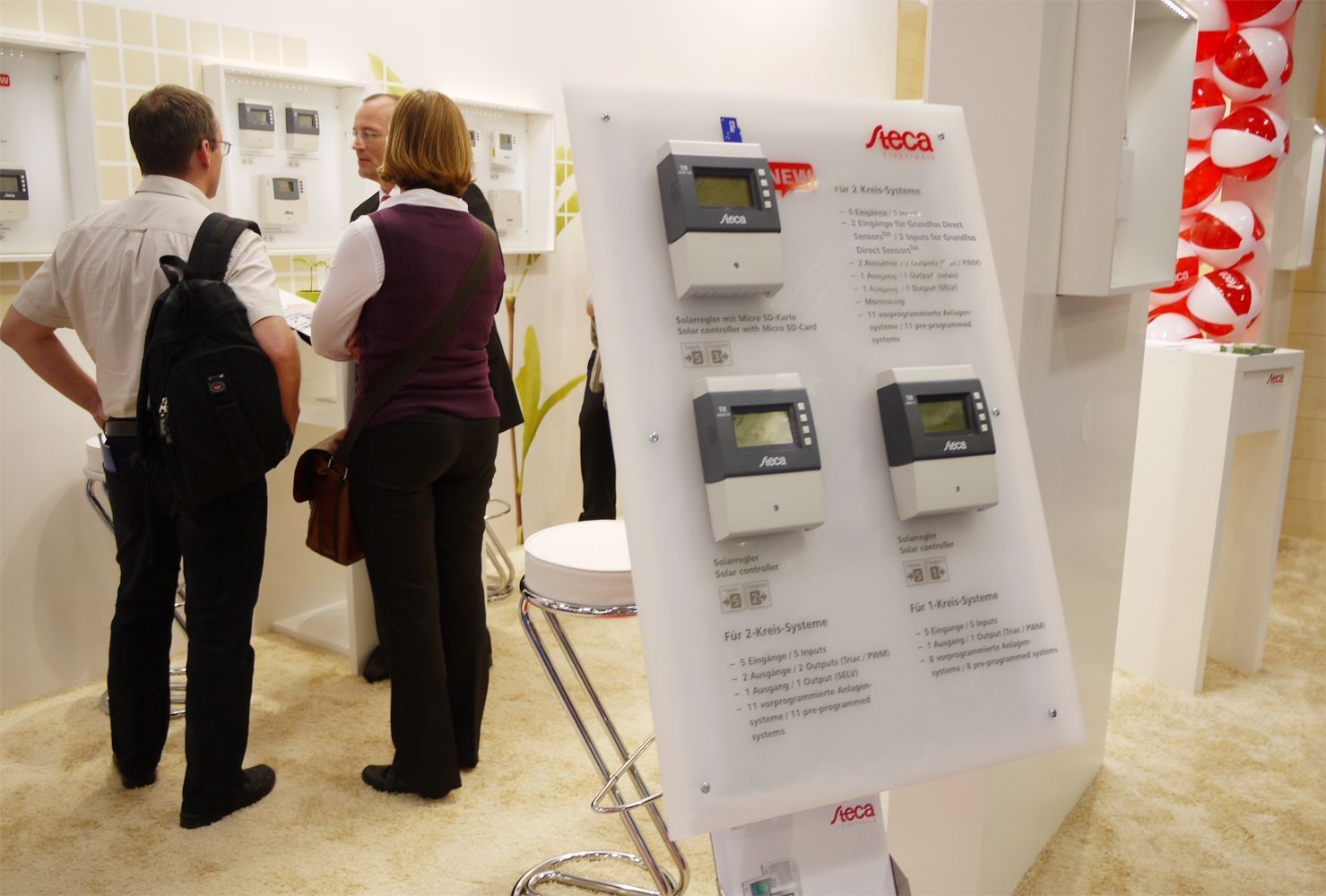 Auch 2012 war Steca Elektronik auf der Intersolar mit einem eigenen Stand vertreten. Foto: steca