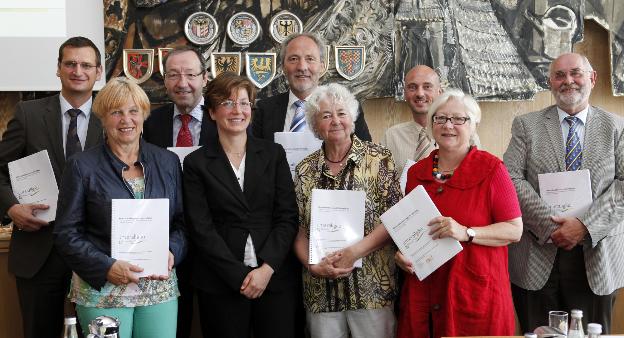 C.Baumann, R.Siegert, H.Kerler, C. Cremer, H.-J. Weirather, D. Kienle, M. Helfert, R. Rottmann-Börner, A. Biber Foto: Vögele/LRA