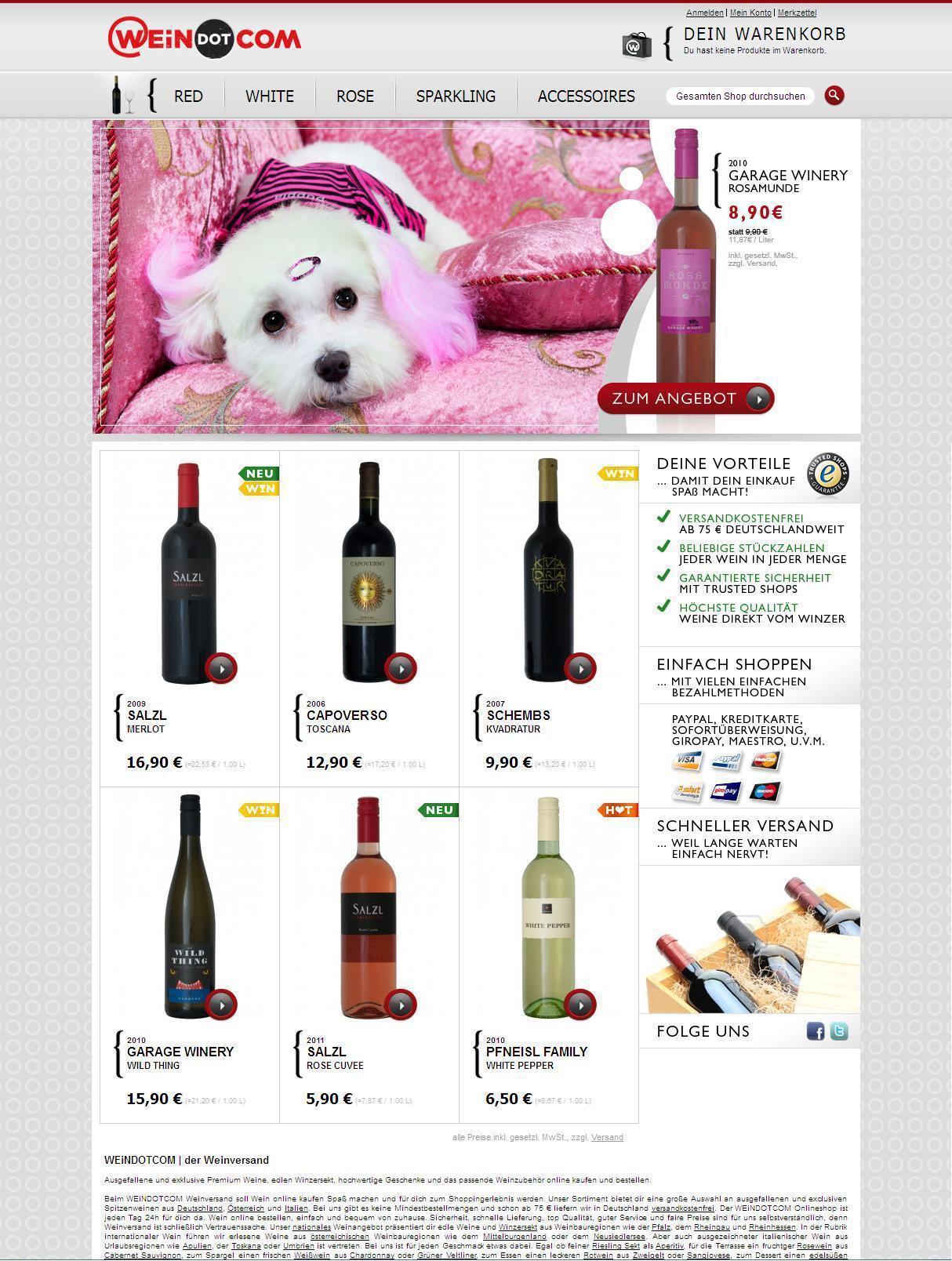 WEinDOTCOM Weinversand erhält Trusted Shops Gütesiegel, Foto: WEiNDOTCOM