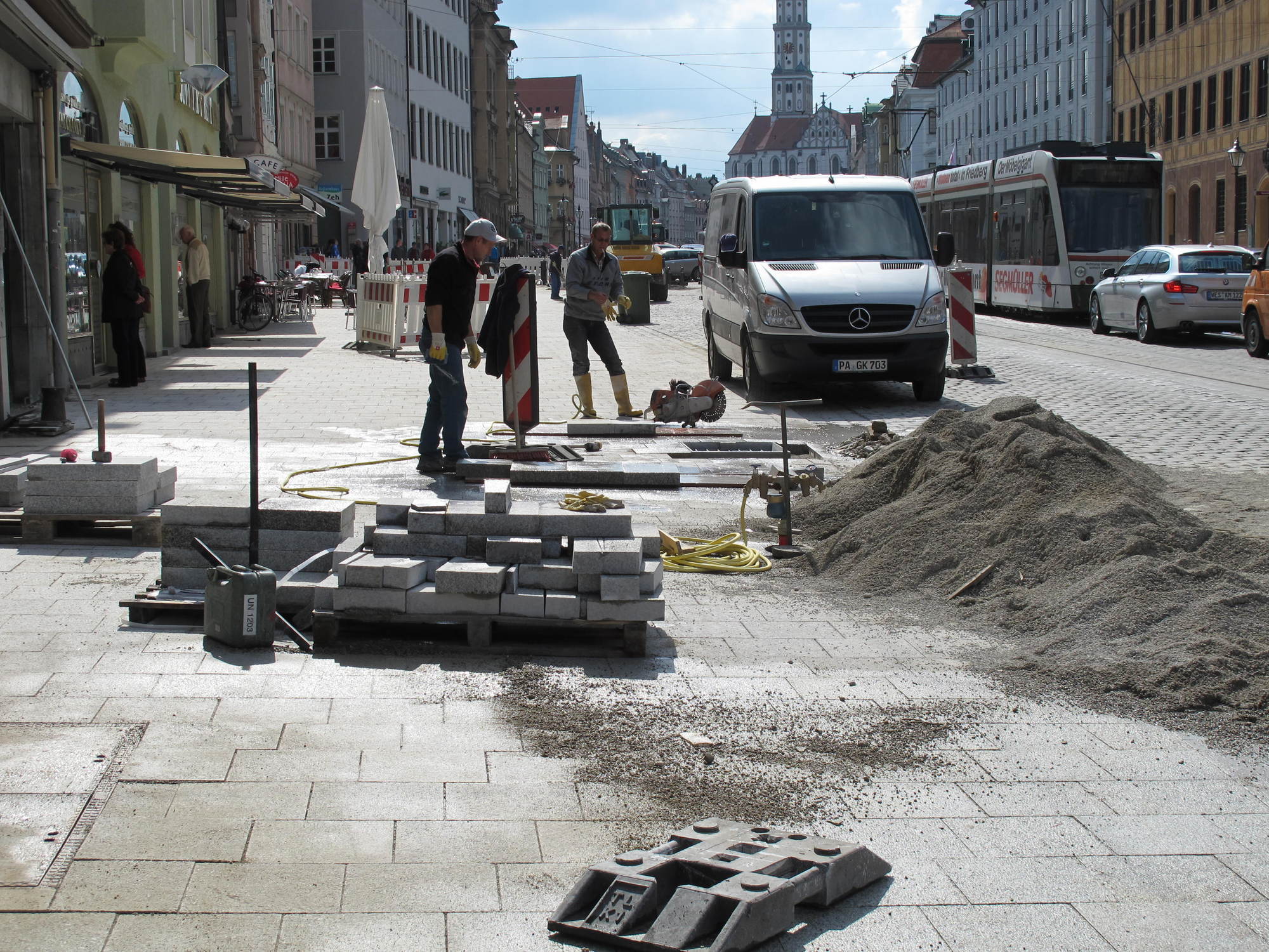 Der vierte Bauabschnitt in der Maxstraße startet wie geplant. B4B SCHWABEN