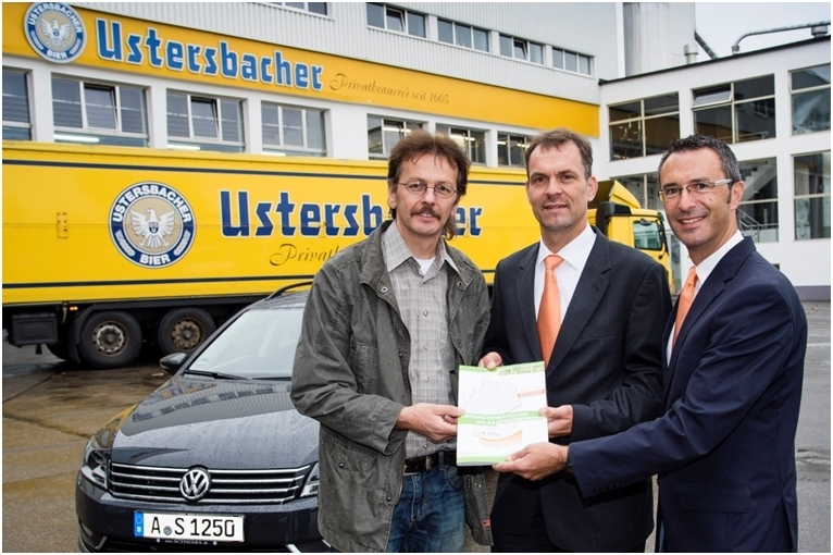 Wolfgang Dahnke, Brauerei Ustersbacher, Jens Dammer, erdgas schwaben, Joachim Kronthaler erdgas schwaben, Foto: erdgas schwaben