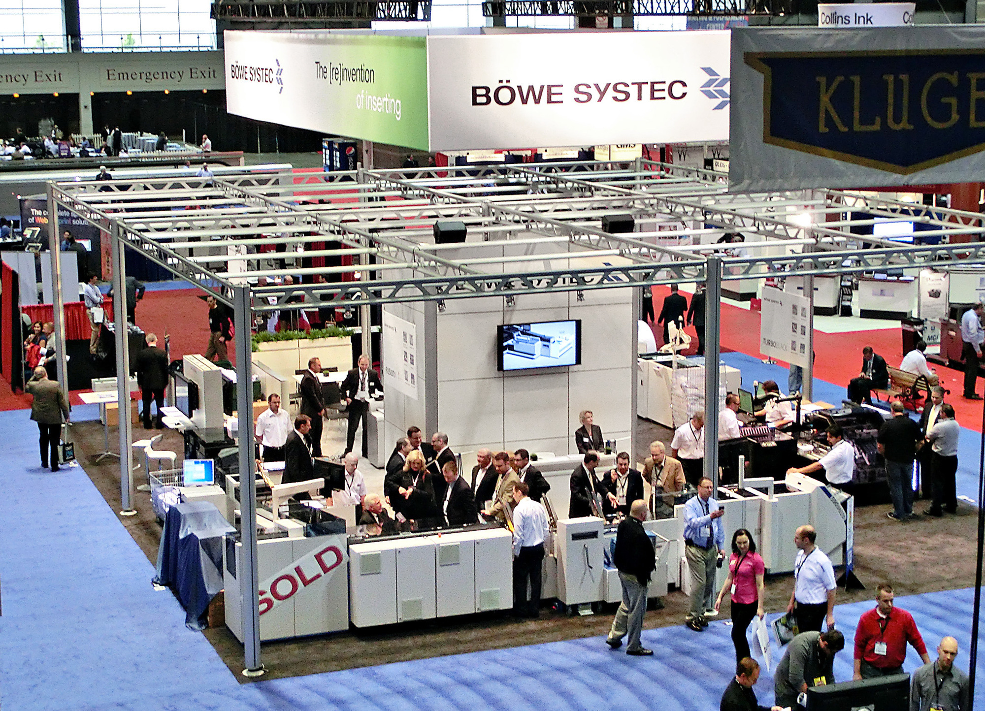 Auf der Graph Expo 2012 in Chicago präsentierte BÖWE SYSTEC der amerikanischen Fachwelt viele Neuheiten, Foto: BÖWE SYSTEC