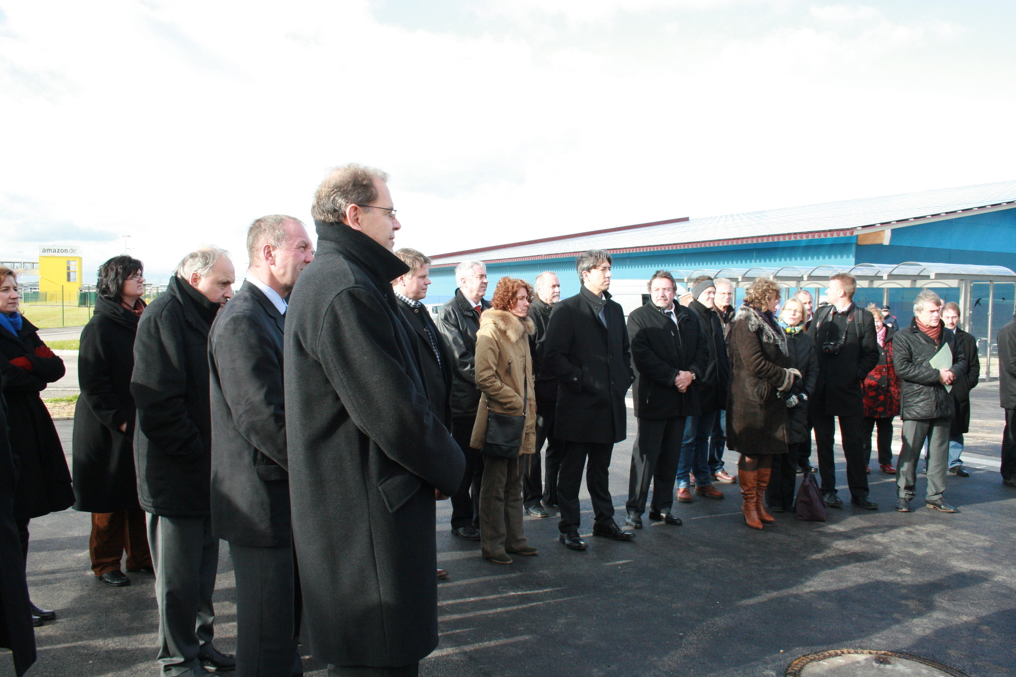 Am 5. November wurde der Bahnhalt neben dem Logistikzentrum amazon in Betrieb genommen, Foto: B4BSCHWABEN