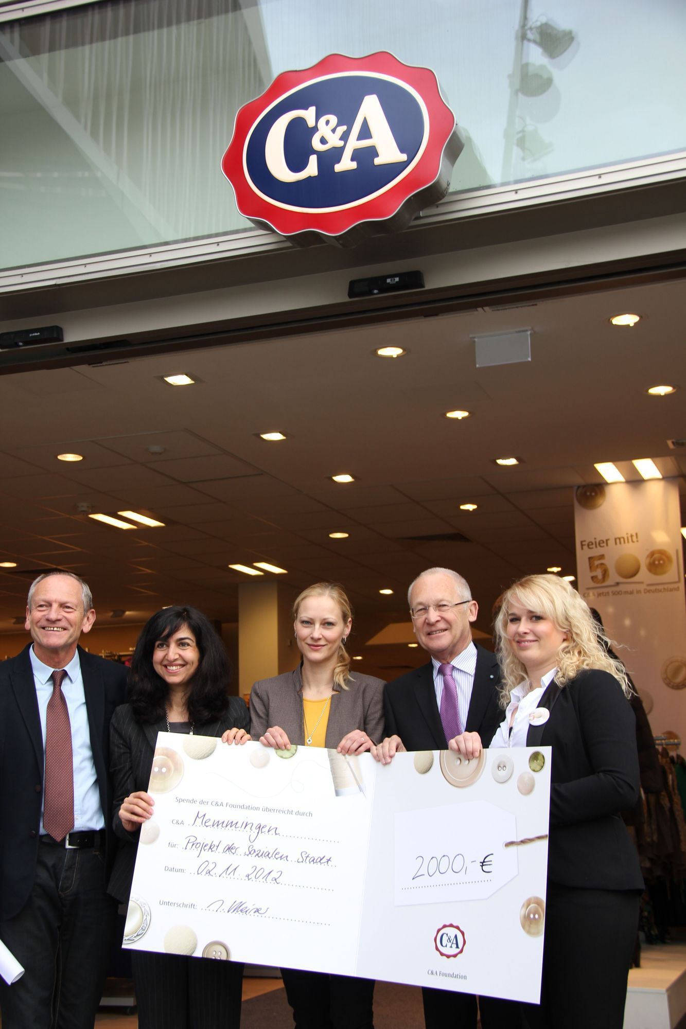 Manfred Mäuerle, Katrina Dibah-Lavorante, Isabel Schötta, Dr. Ivo Holzinger, Sabrina Kleiner Foto: Stadt Memmingen