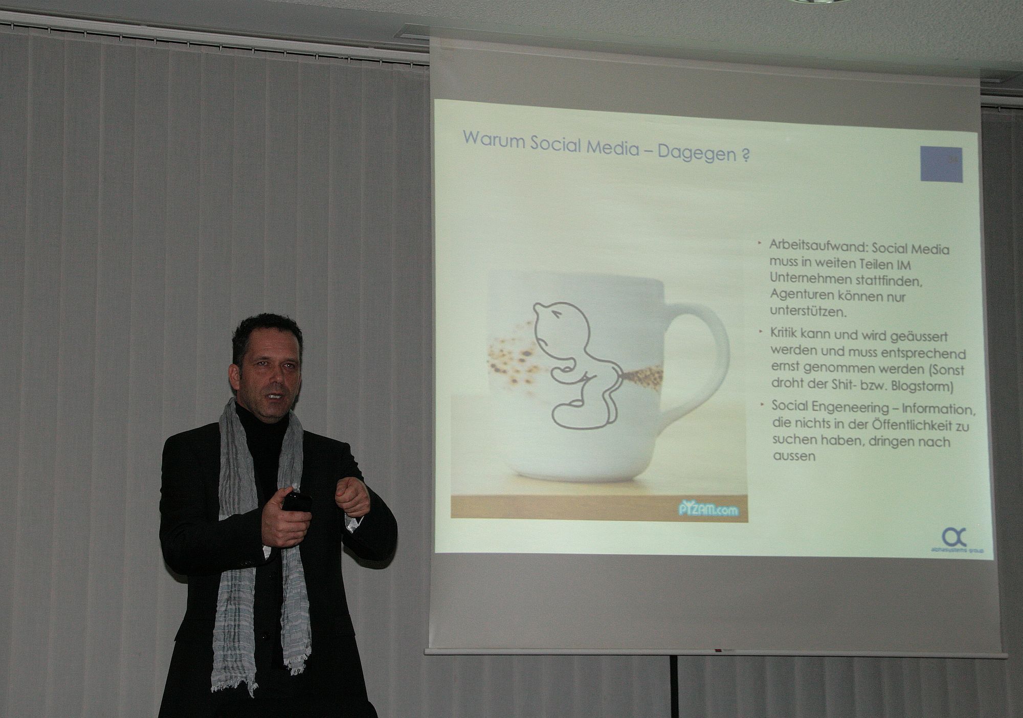 Jörn Steinhauer gab bei seinem Vortrag zu Facebook nützliche Tipps, Foto: Sabine Roth