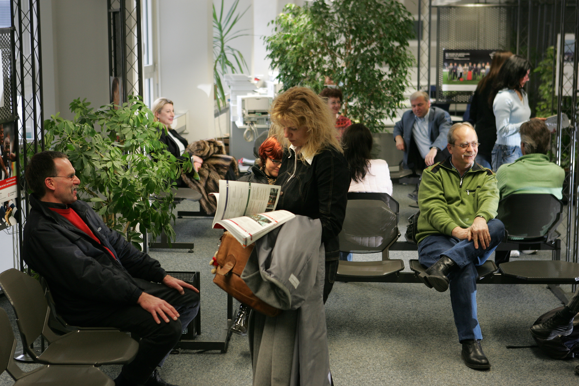 Wartezone der Agentur für Arbeit, Bild: Bundesagentur für Arbeit