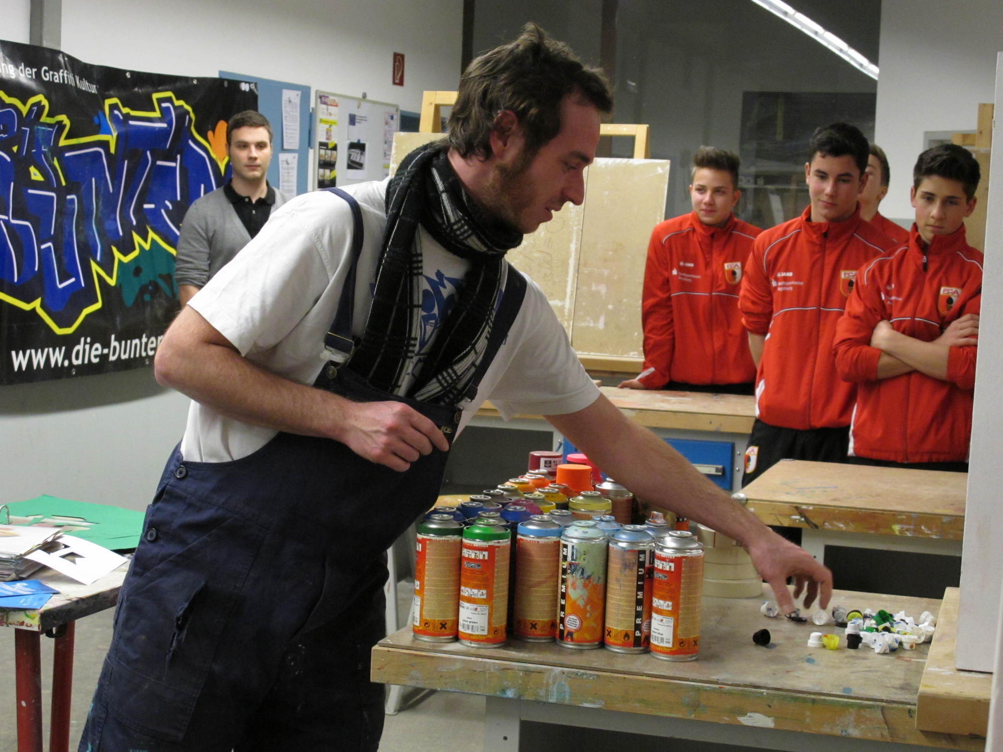 80 FCA Nachwuchsspieler im Praxistest bei der HWK in Augsburg, Foto: B4B SCHWABEN