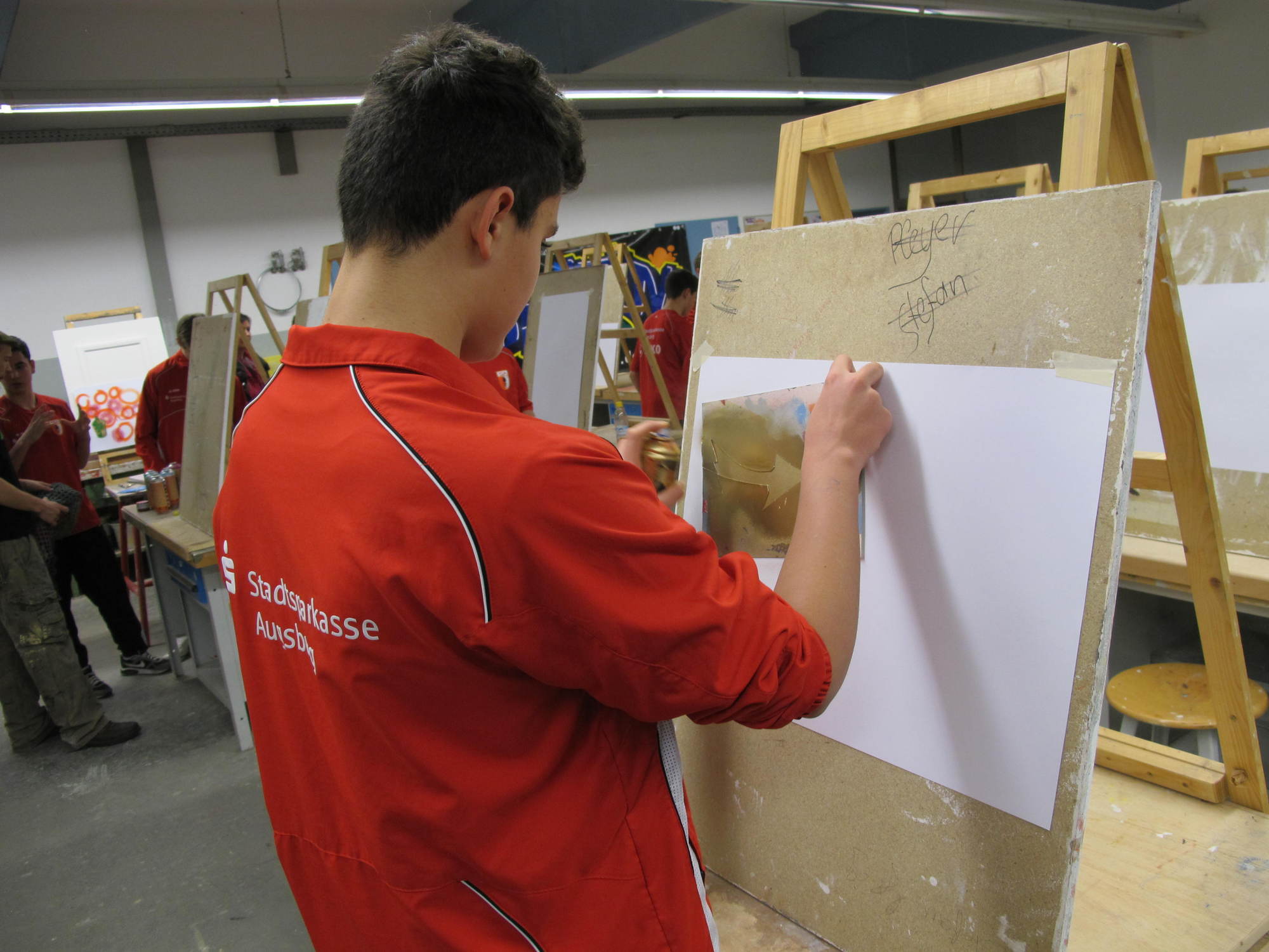 80 FCA Nachwuchsspieler im Praxistest bei der HWK in Augsburg, Foto: B4B SCHWABEN