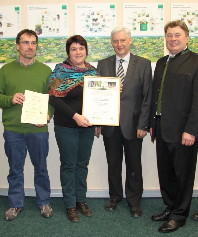 Auf der diesjährigen BioFach in Nürnberg erhielt Sabine Friedl den 2. Platz für die schönste Veranstaltung, Foto: Bioland Bayern