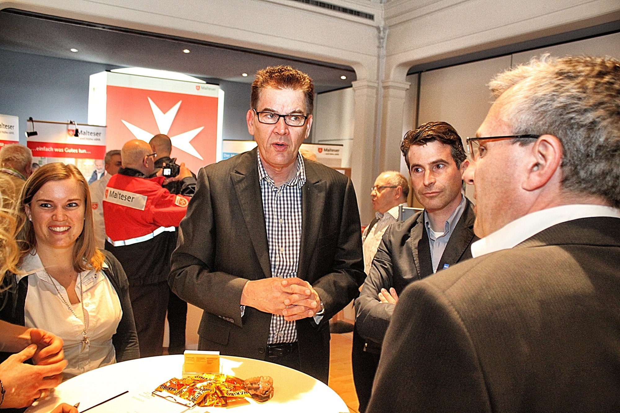 Diskussionsrunde auf der gesund&vital in Kempten mit Dr. Gerd Müller und Eric Beißwenger Foto: Herr Marcus Baumann