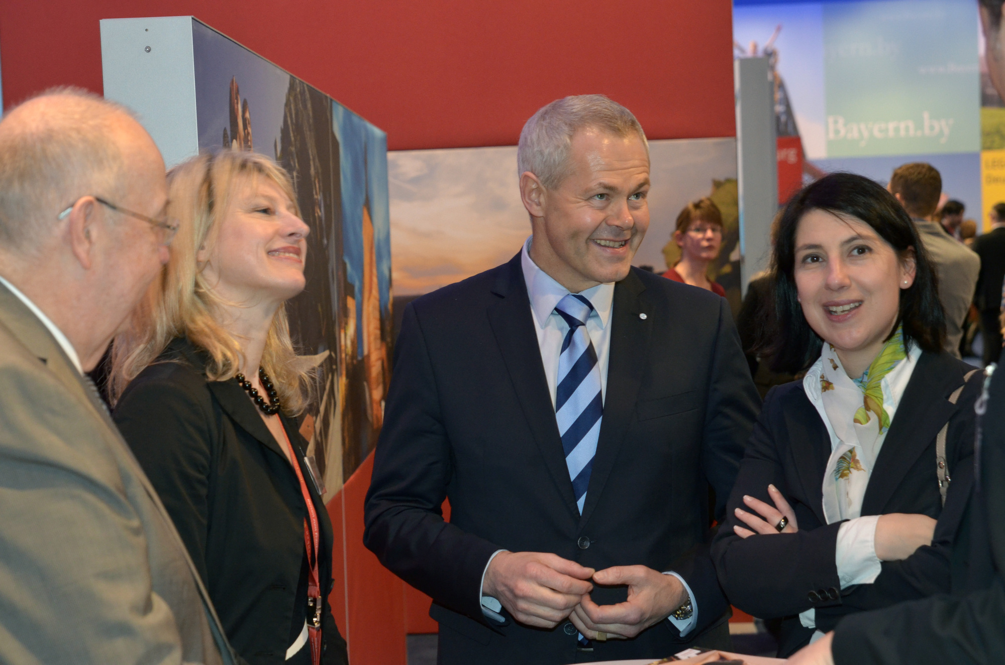 Bayerns Wirtschaftsstaatssekretärin Katja Hessel besucht den Tourismusverband Allgäu/Bayerisch-Schwaben auf der ITB, Foto: bytm