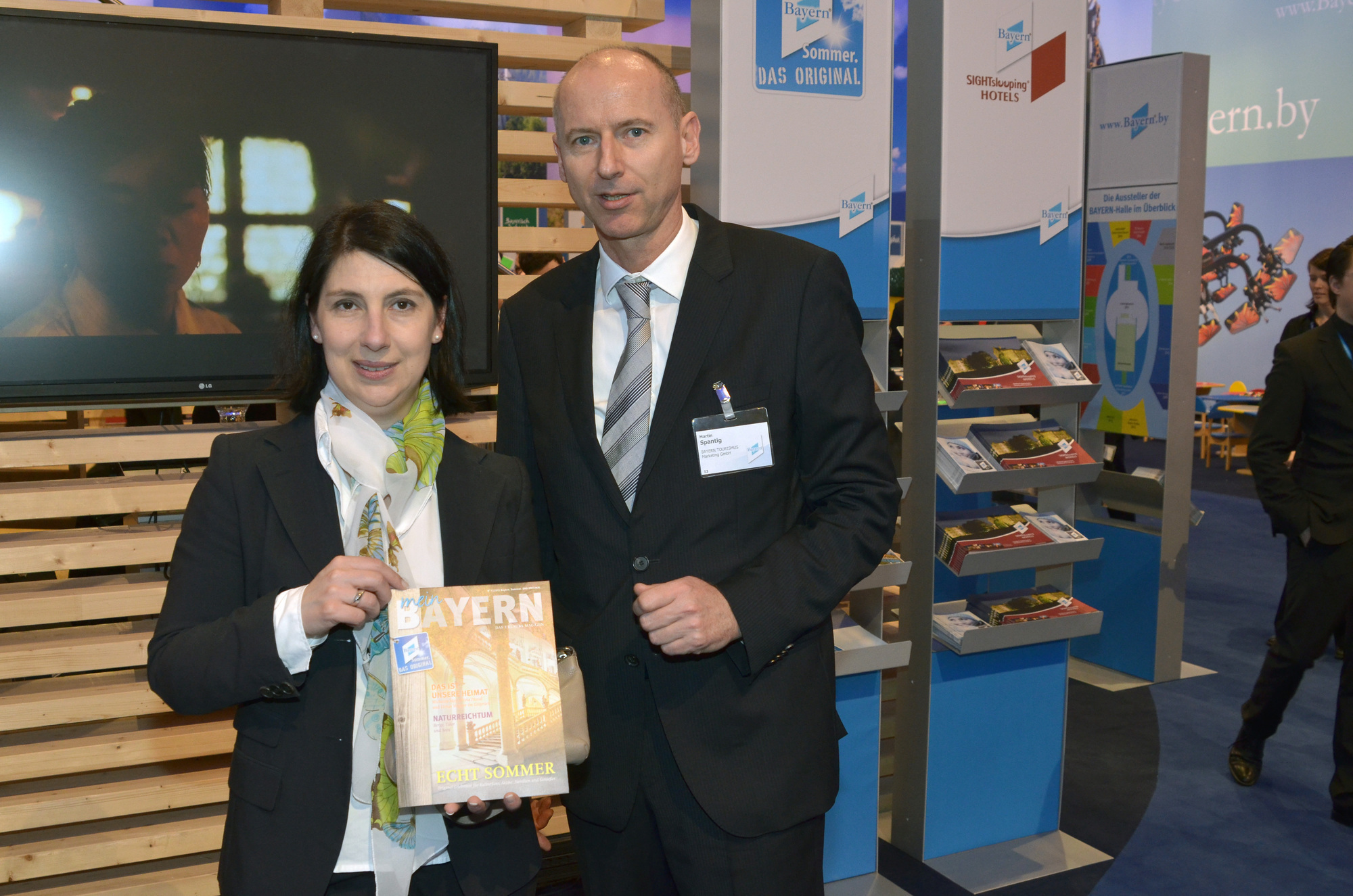 Bayerns Wirtschaftsstaatssekretärin Katja Hessel besucht den Tourismusverband Allgäu/Bayerisch-Schwaben auf der ITB, Foto: bytm