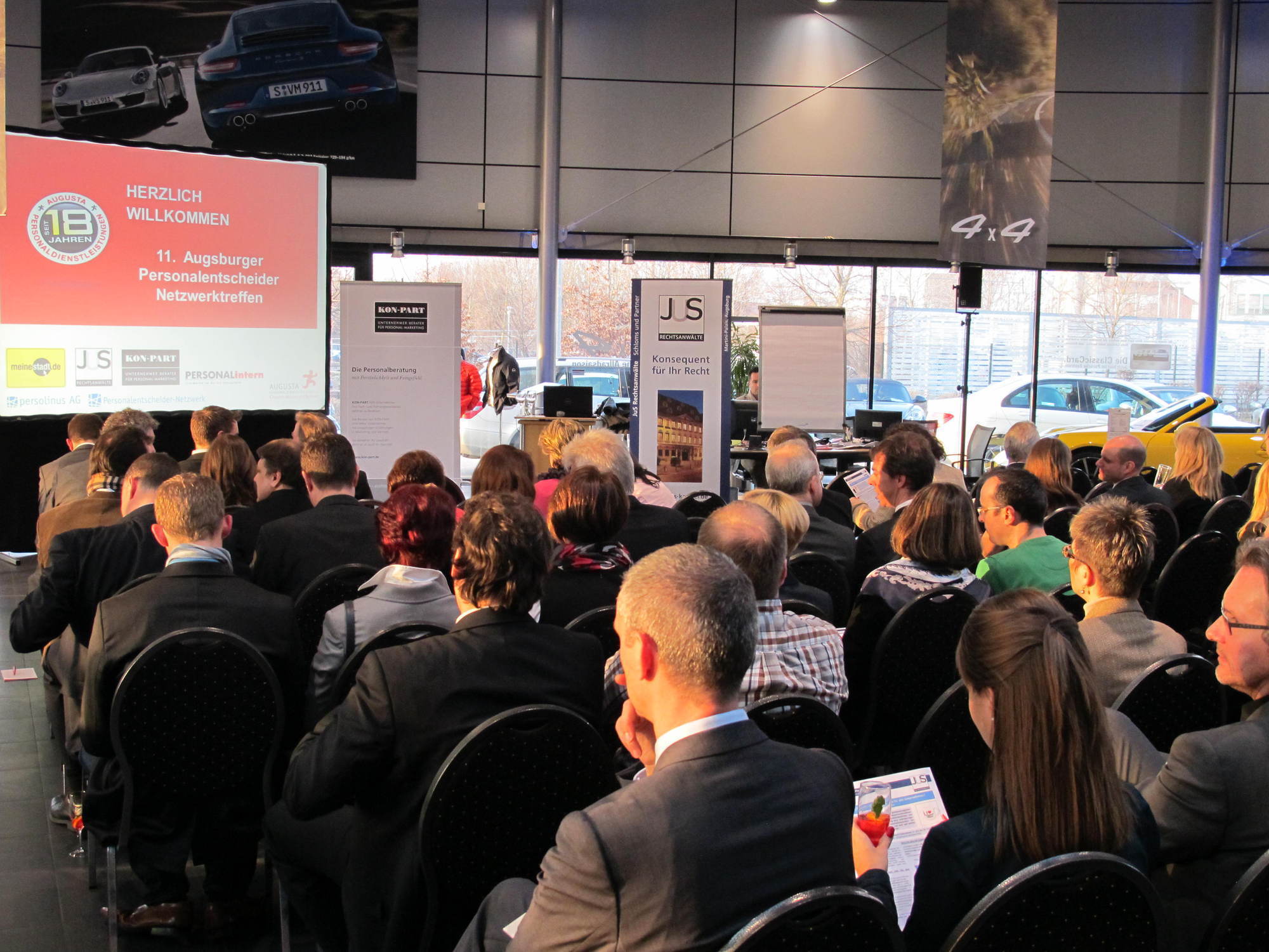 AUGUSTA Personaldienstleister lud zum 11. Personalentscheider Netzwerktreffen ins Porsche Zentrum Augsburg, Foto: B4B SCHWABEN