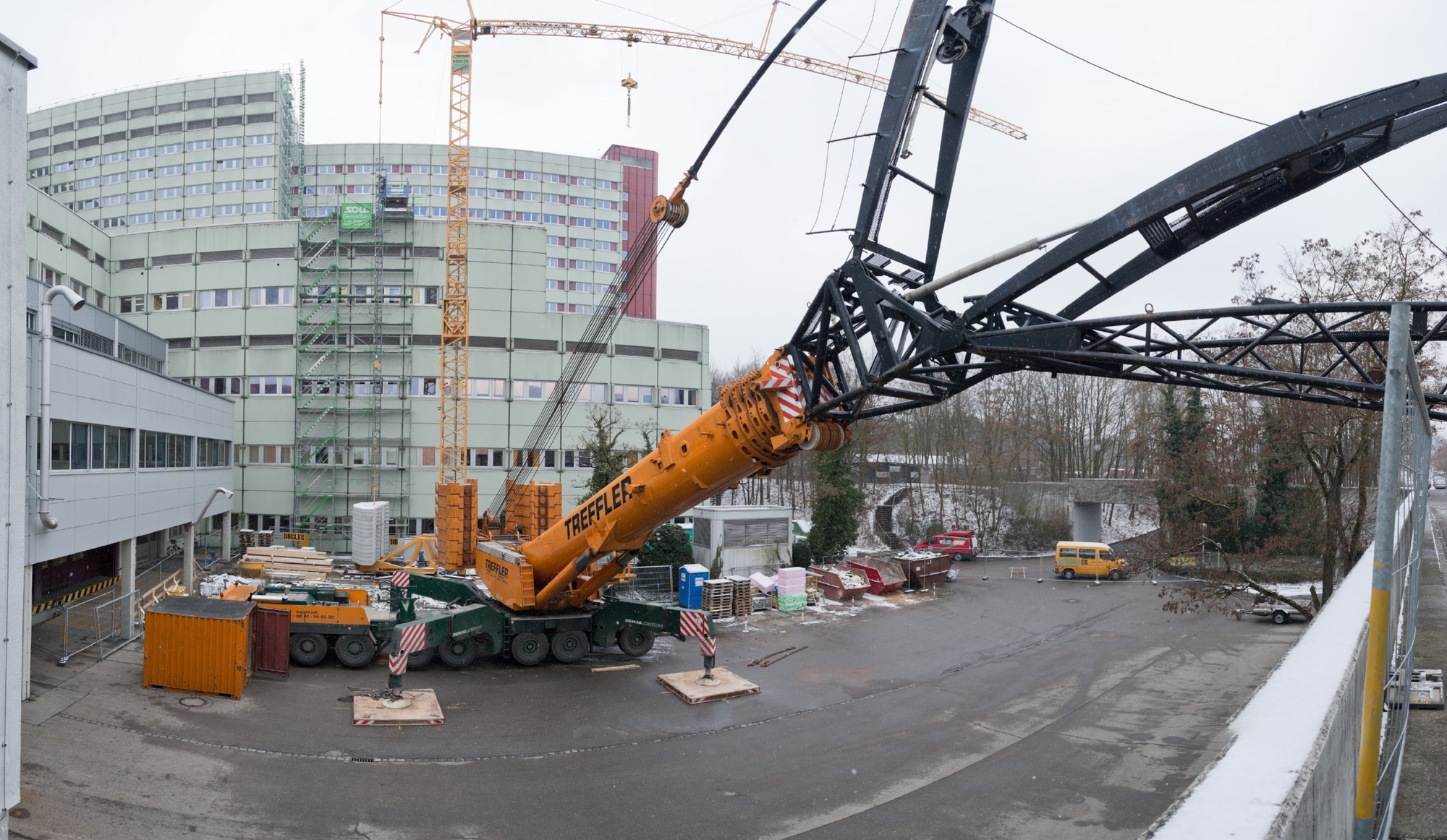 Die neue Luftrettungsstation entsteht auf dem Dach des Klinikums Augsburg, Foto: Klinikum Augsburg