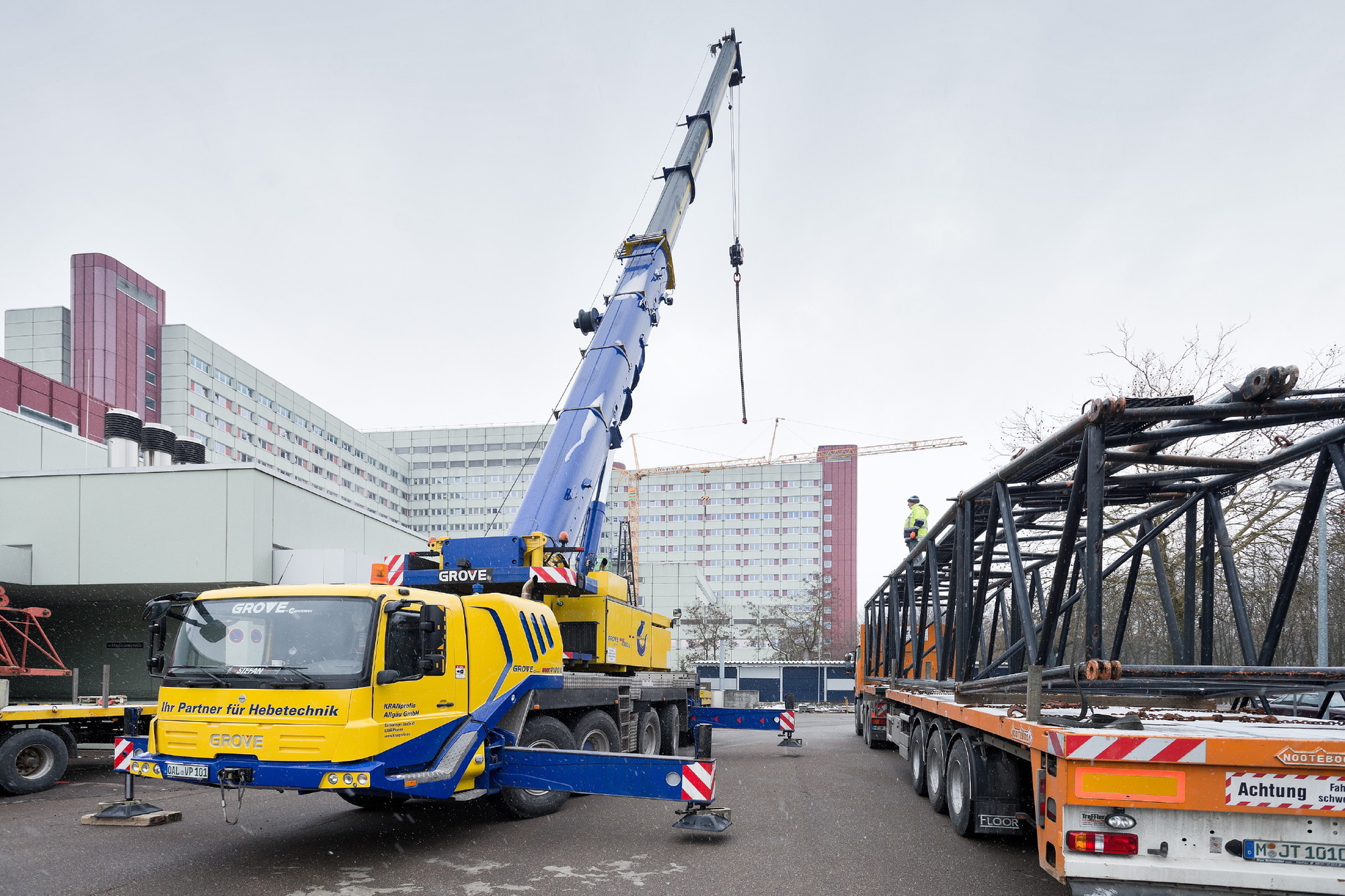 Die neue Luftrettungsstation entsteht auf dem Dach des Klinikums Augsburg, Foto: Klinikum Augsburg
