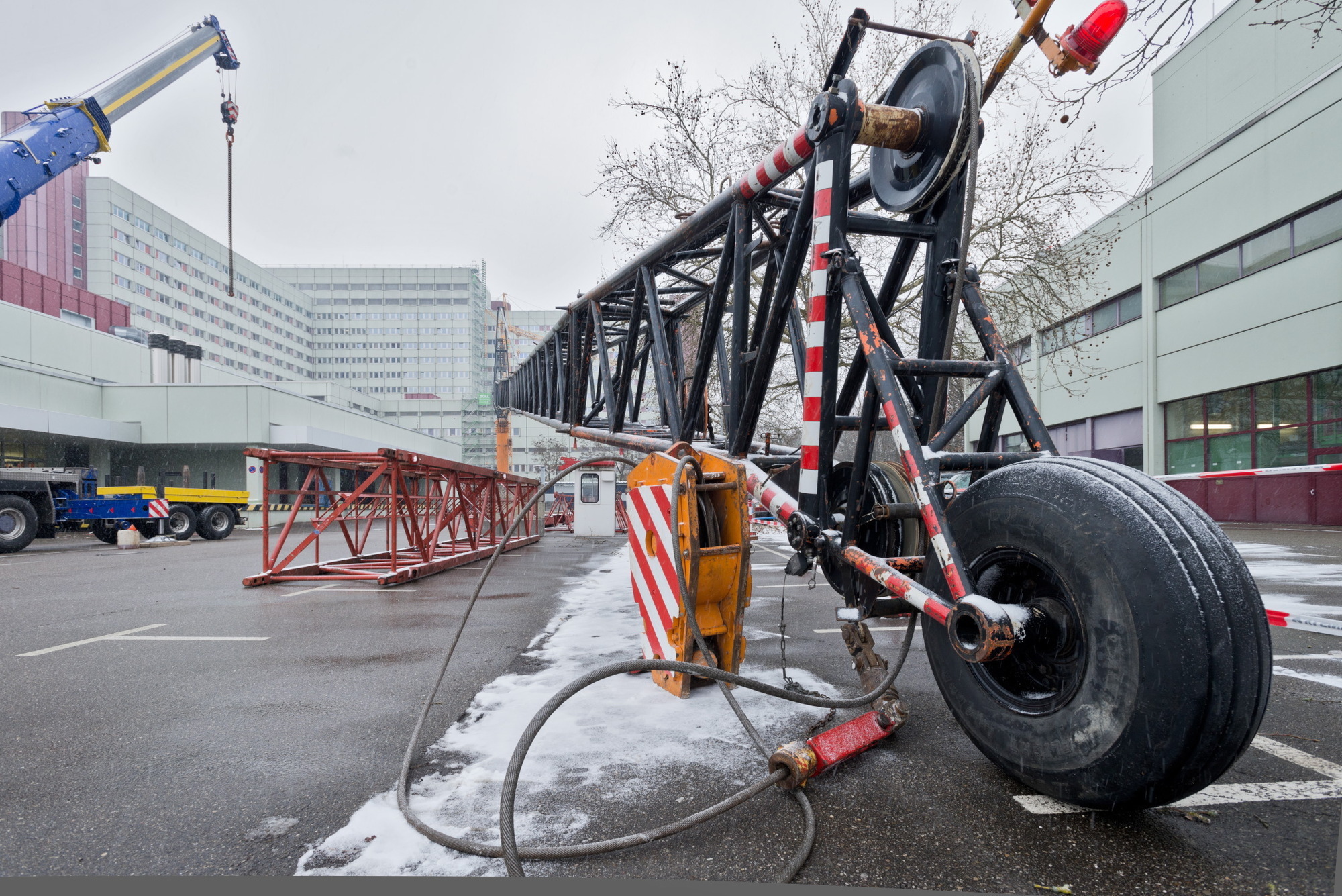 Die neue Luftrettungsstation entsteht auf dem Dach des Klinikums Augsburg, Foto: Klinikum Augsburg
