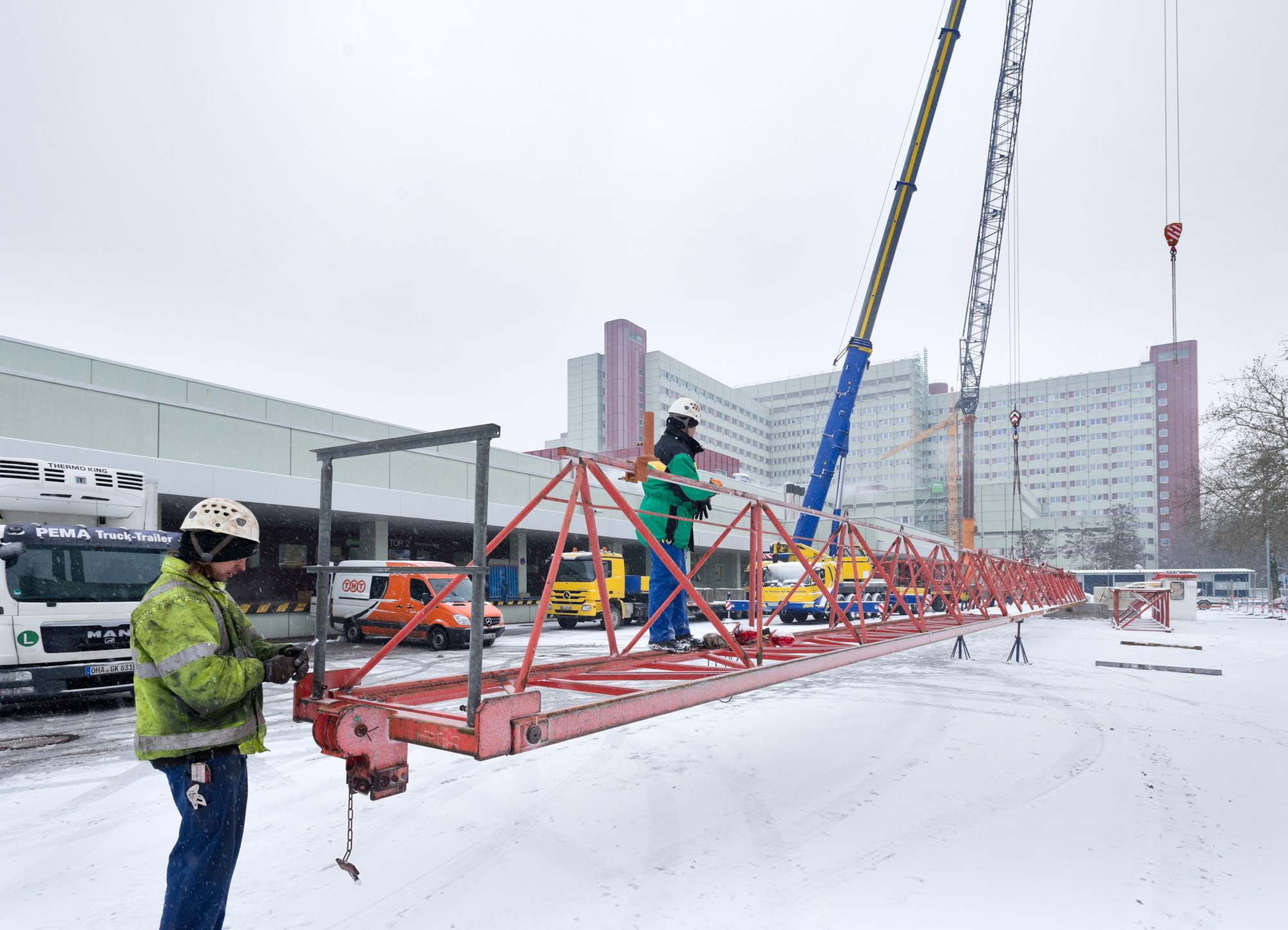 Die neue Luftrettungsstation entsteht auf dem Dach des Klinikums Augsburg, Foto: Klinikum Augsburg