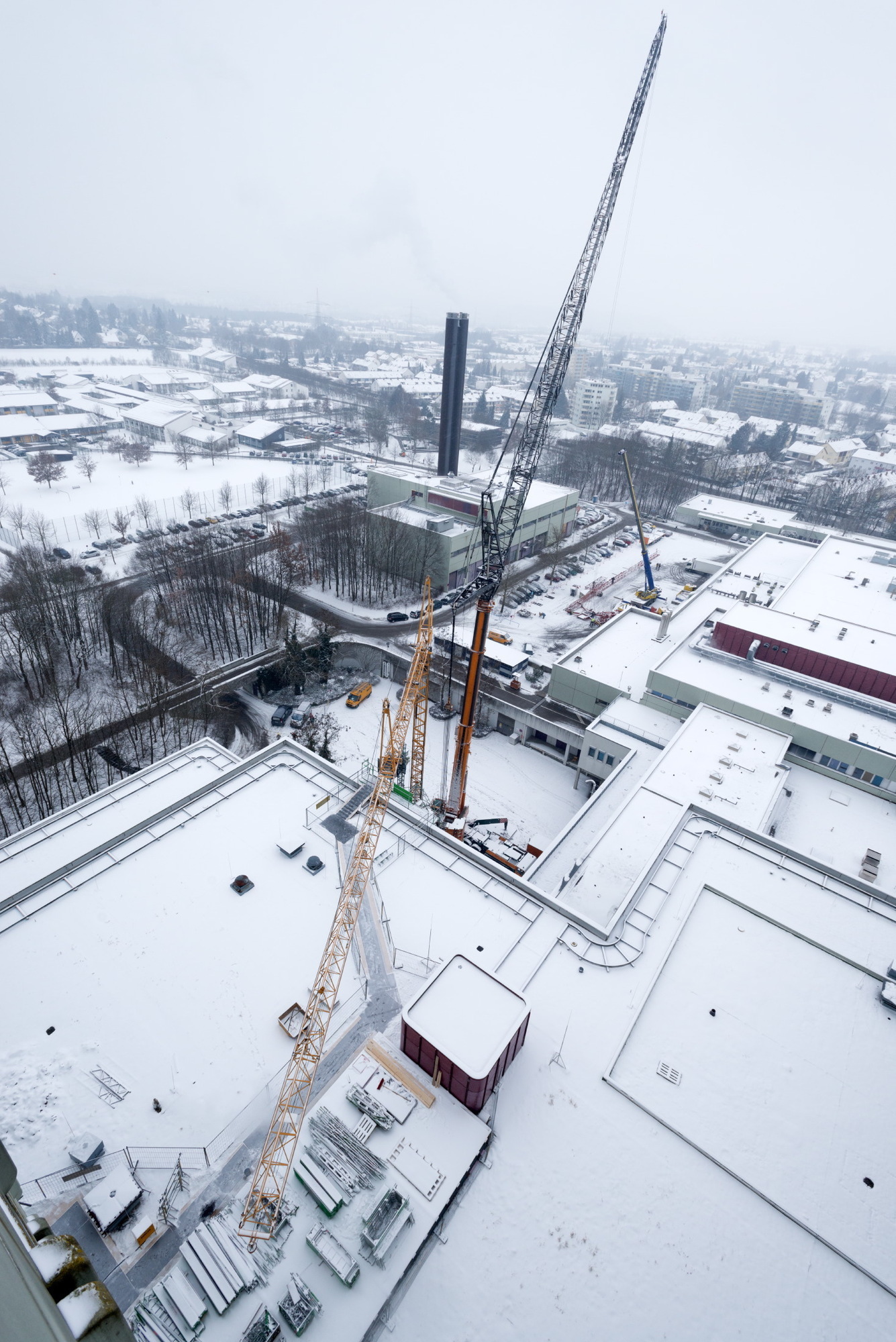 Die neue Luftrettungsstation entsteht auf dem Dach des Klinikums Augsburg, Foto: Klinikum Augsburg