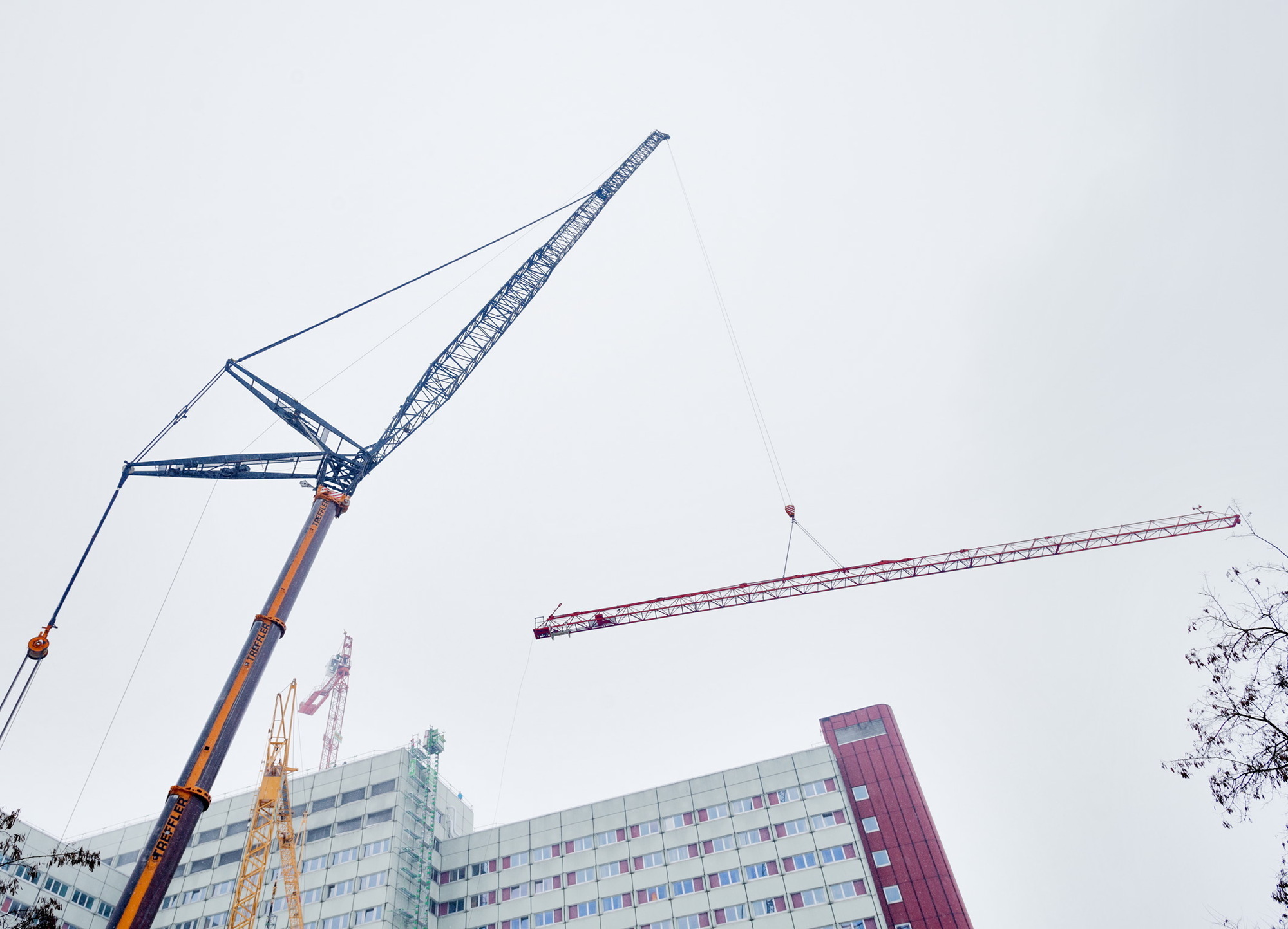 Die neue Luftrettungsstation entsteht auf dem Dach des Klinikums Augsburg, Foto: Klinikum Augsburg