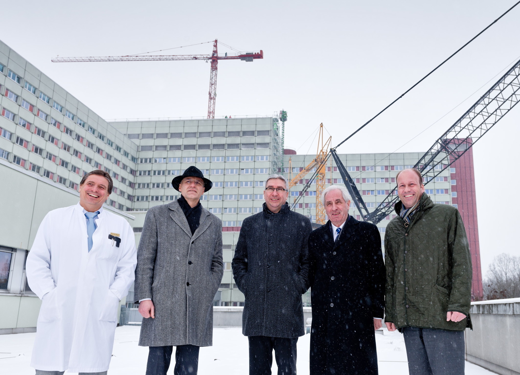 Die neue Luftrettungsstation entsteht auf dem Dach des Klinikums Augsburg, Foto: Klinikum Augsburg