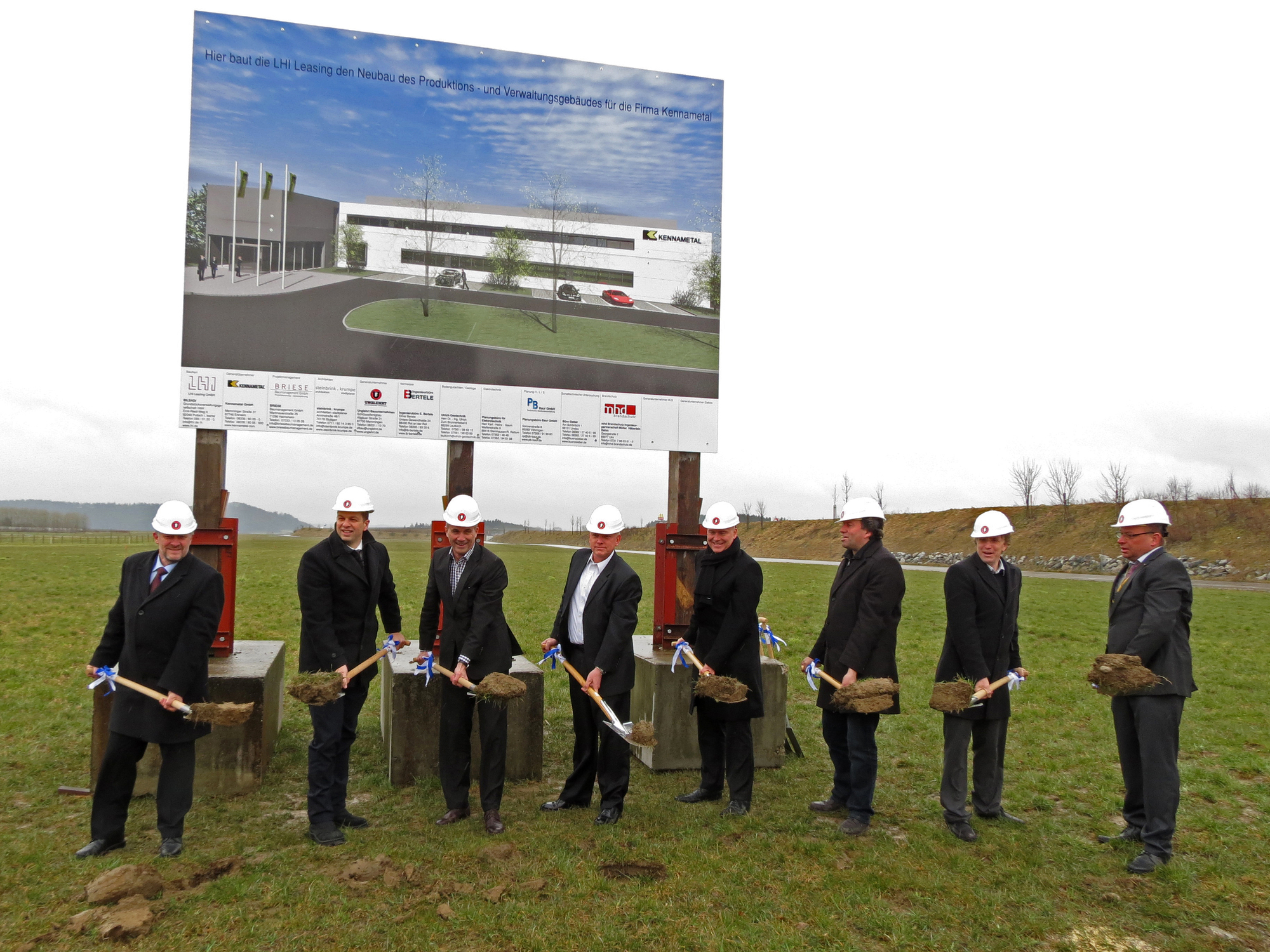 P. Nagler, B. Fischer, U. Hirsiger, J. M. Kohosek, M. Vollmer, T. Unglehrt, J. Steinbrink, A. Briese. Foto: Kennametal