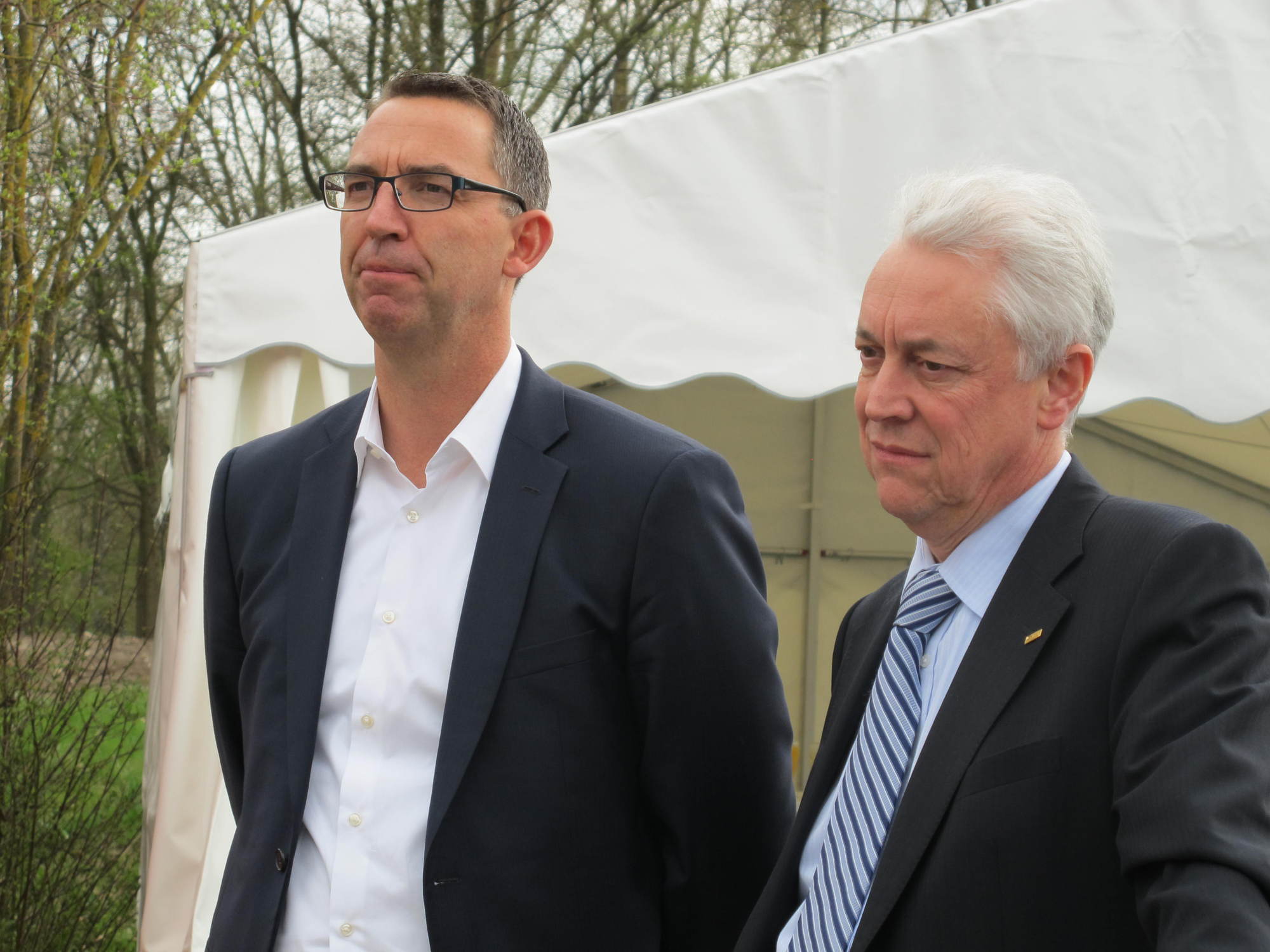 KUKA setzt symbolischen Spatenstich für die neue Kinderkrippe auf dem KUKA-Werksgelände an der Zugspitzstraße, Foto: B4B SCHWABE