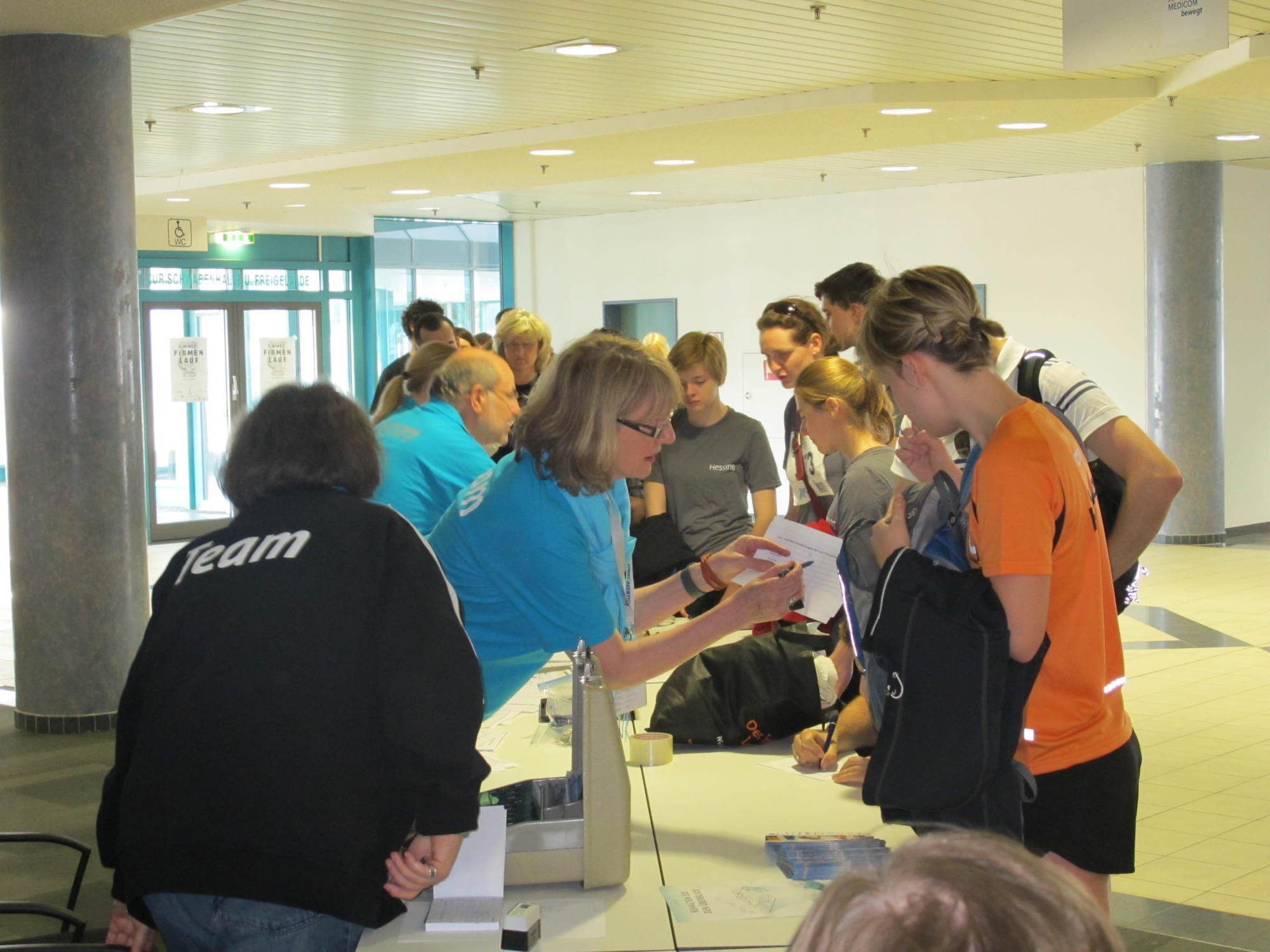 2. M-net Firmenlauf: Vor dem Lauf