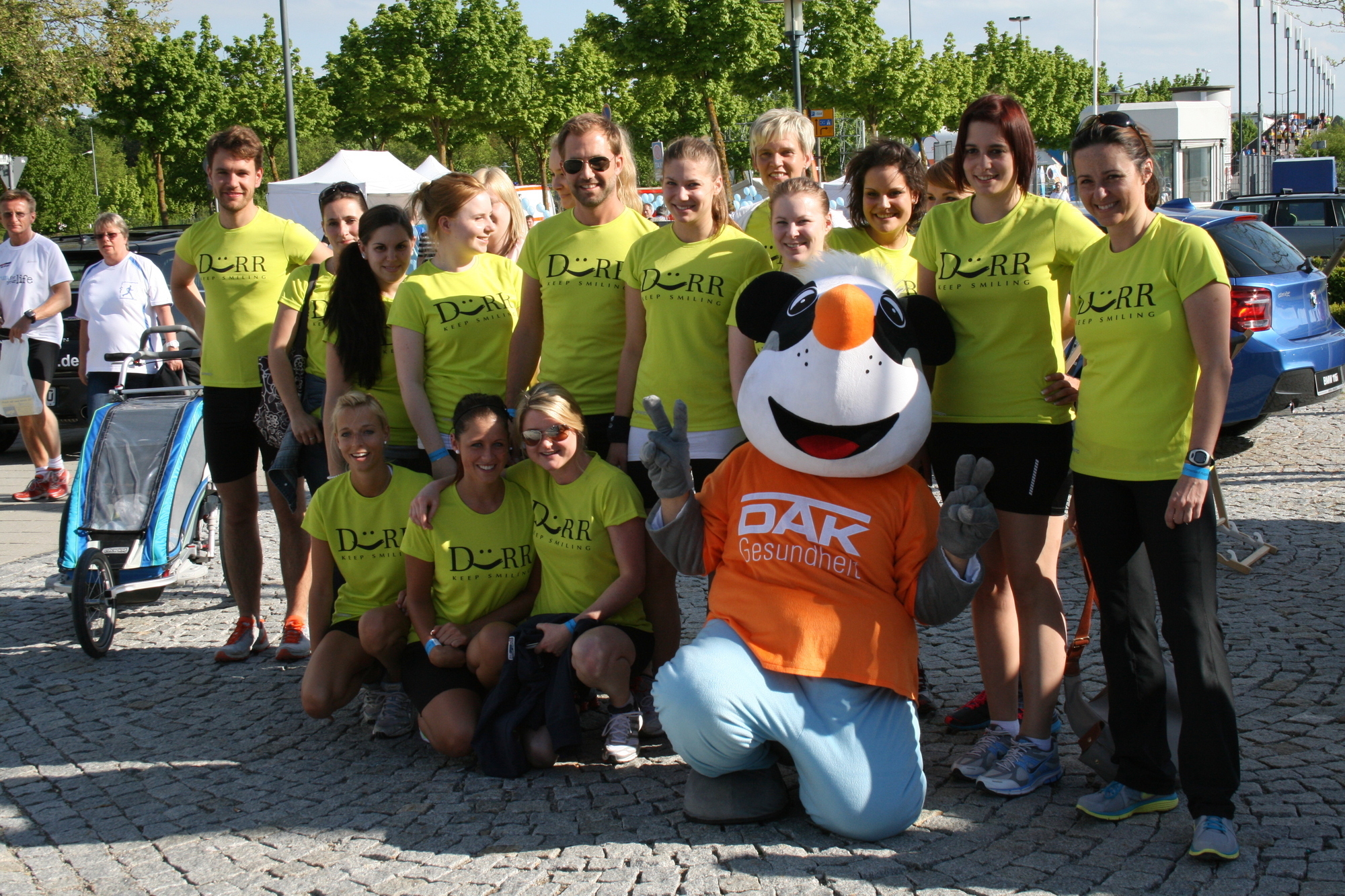 2. M-net Firmenlauf: Vor dem Lauf