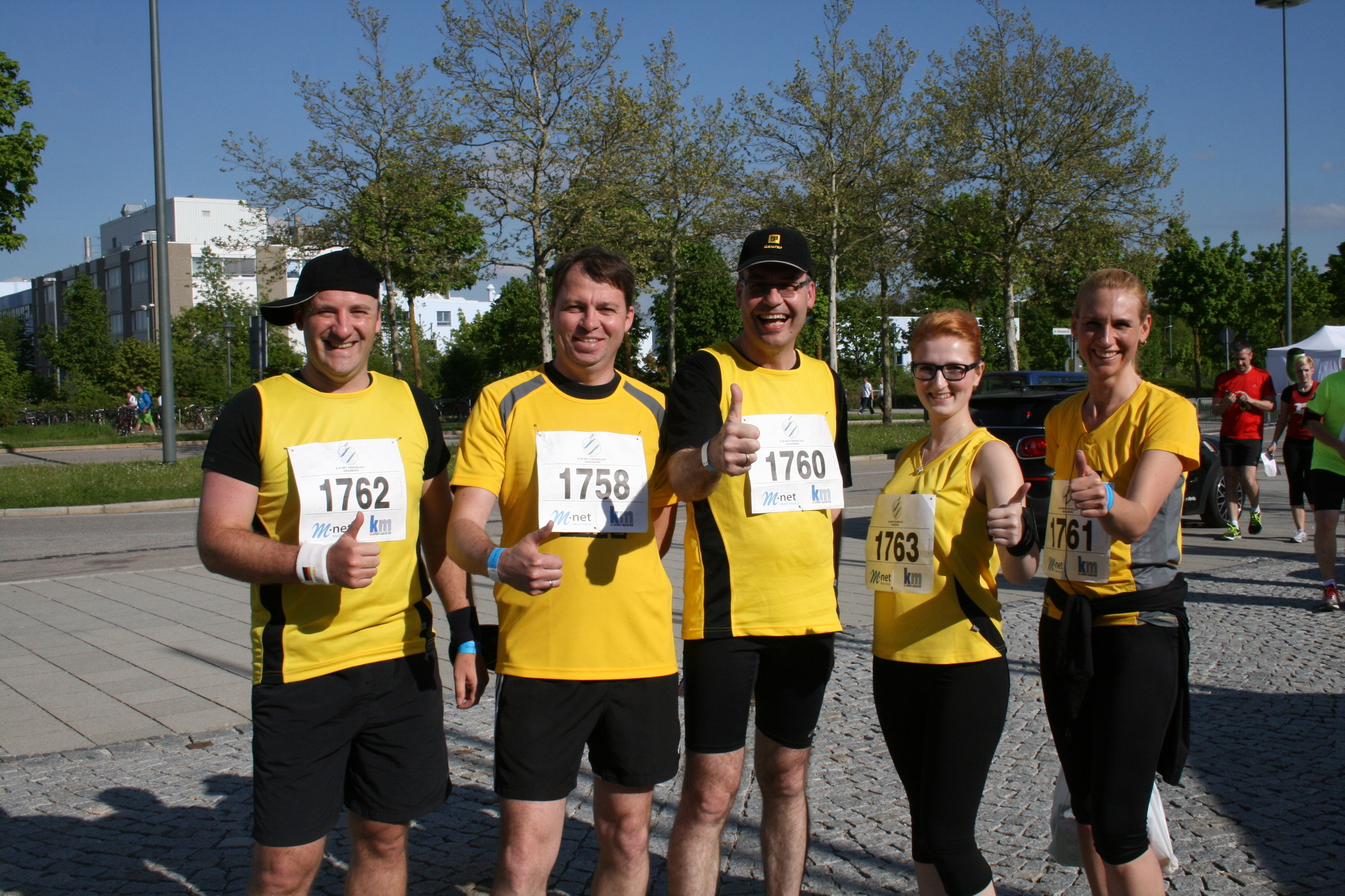 2. M-net Firmenlauf: Vor dem Lauf