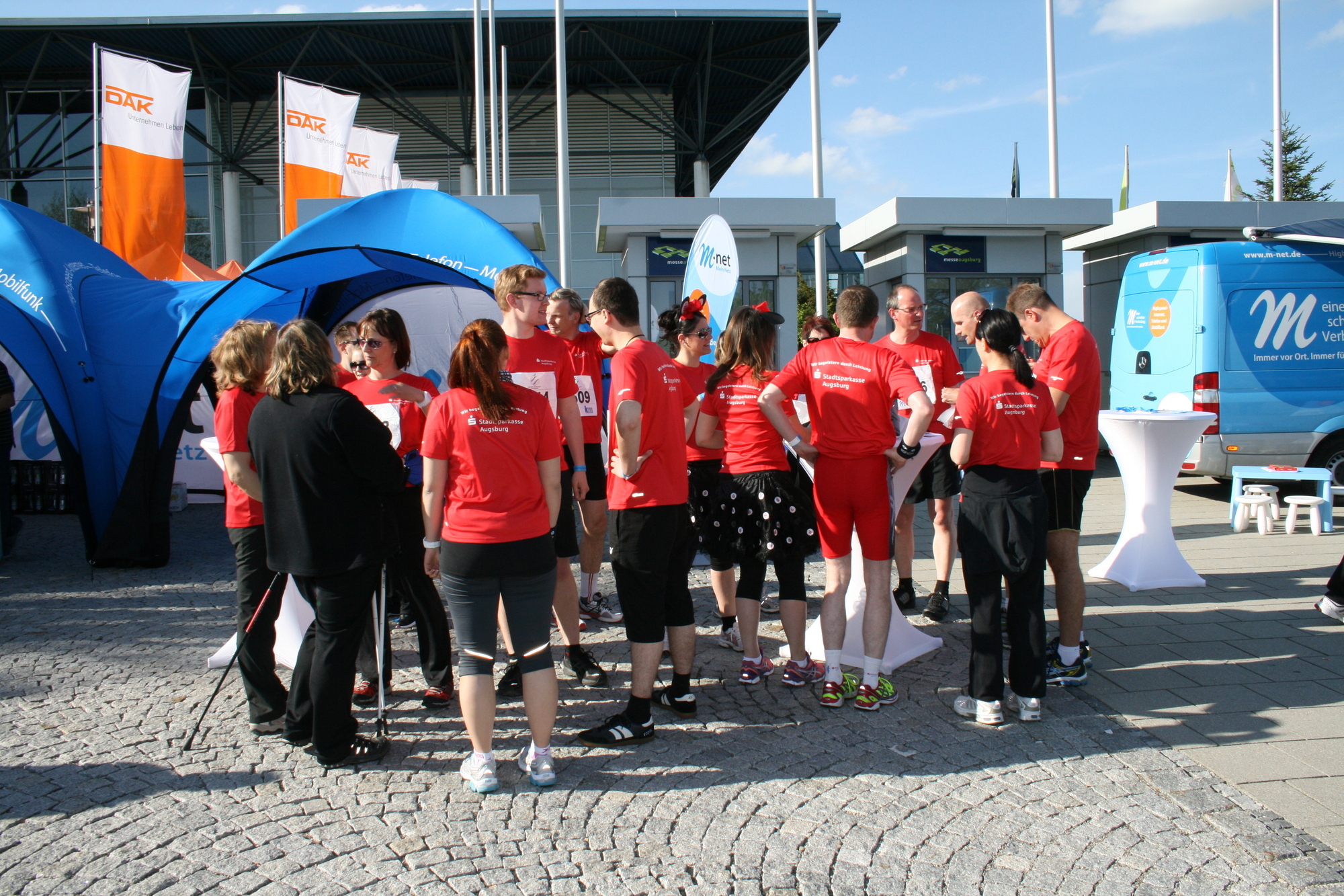 2. M-net Firmenlauf: Vor dem Lauf