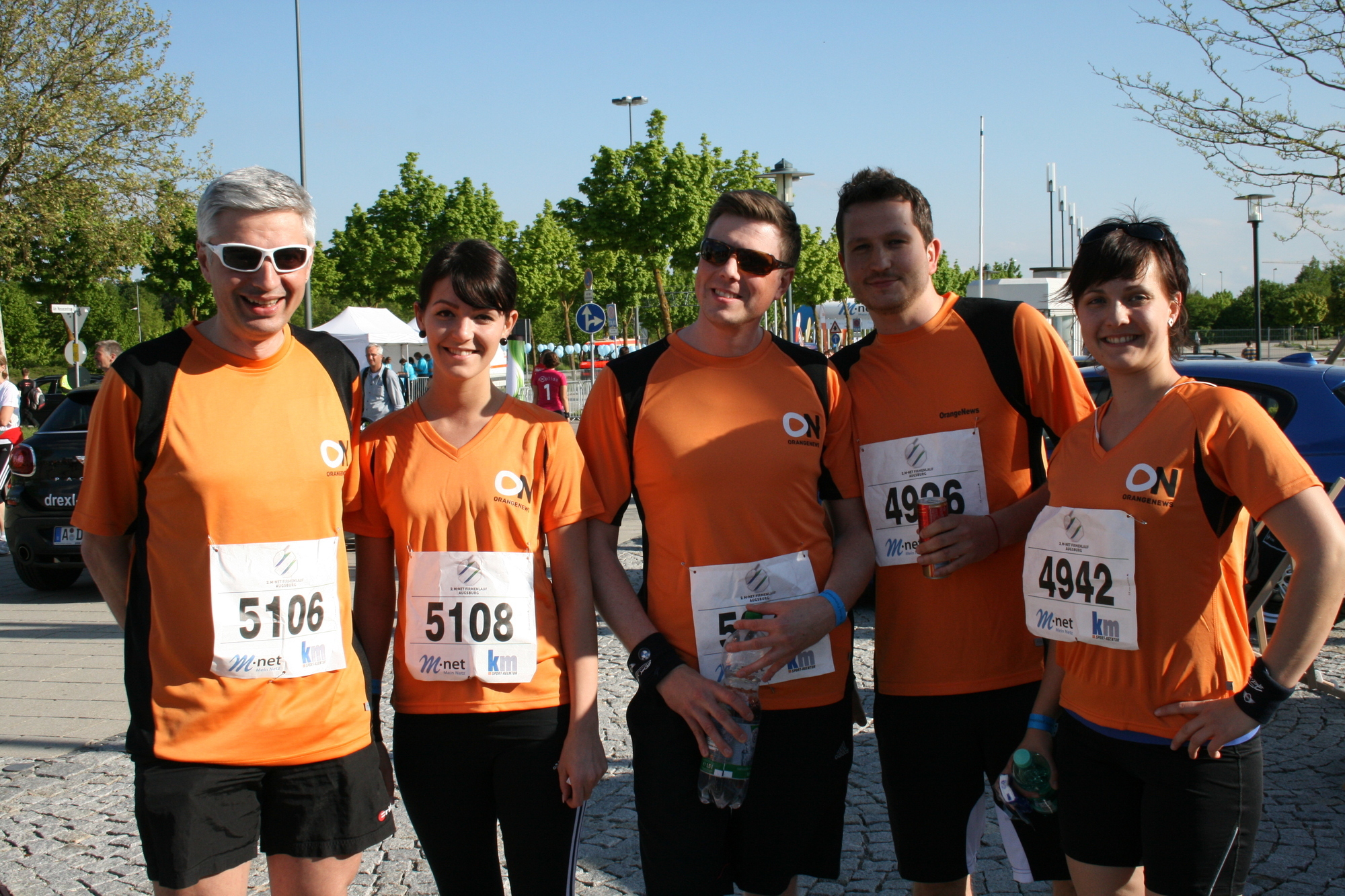 2. M-net Firmenlauf: Vor dem Lauf